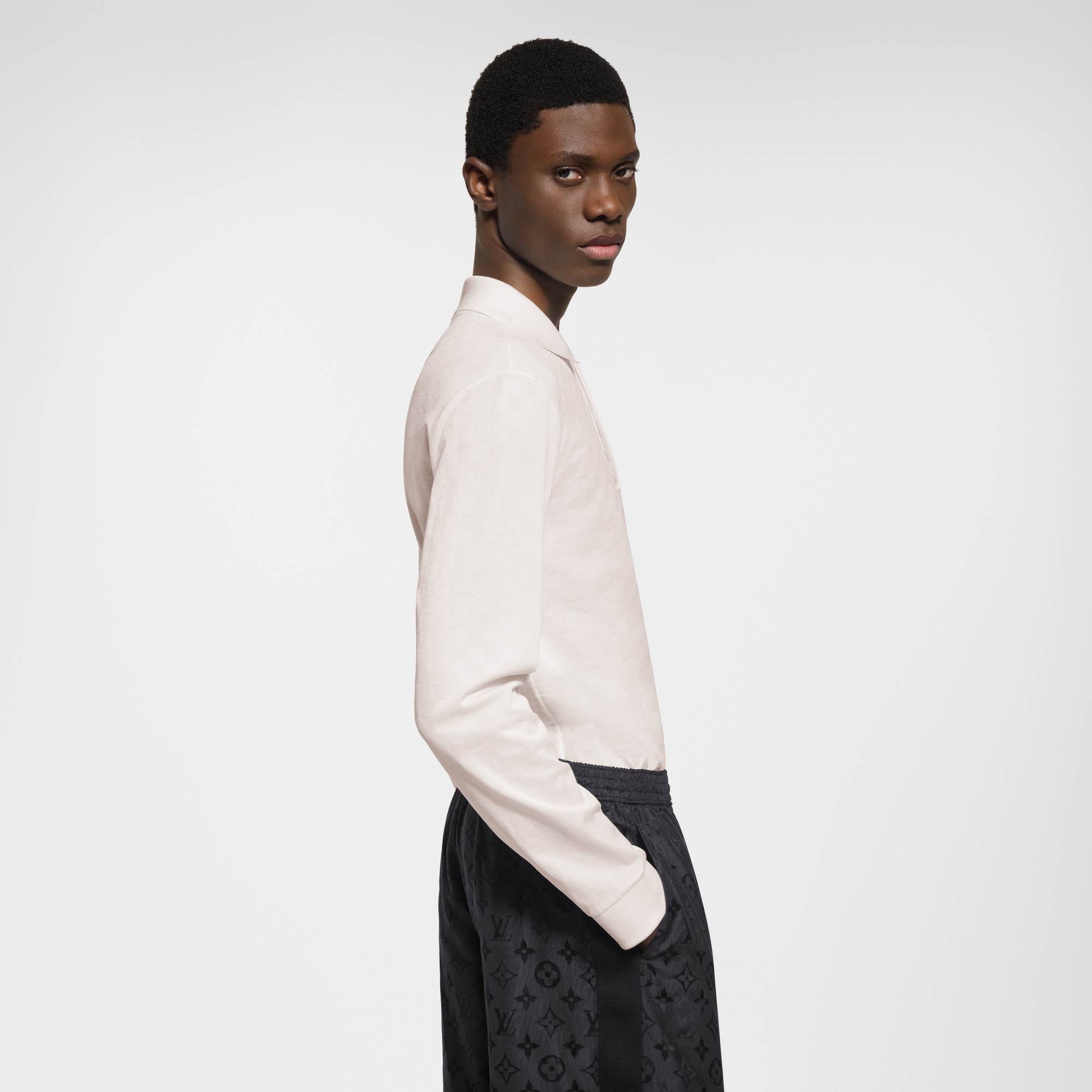  Ready to Wear Todo el Ready-To-Wear Polo Damier de manga larga | Louis Vuitton ® (Ampliar producto)