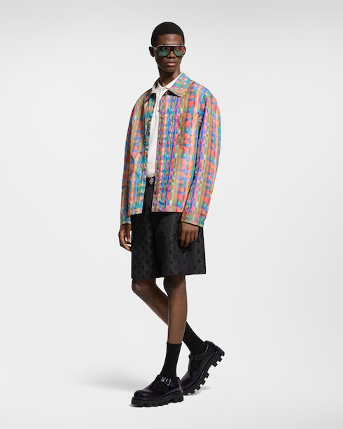 For Men Spring 2025 Collection Damier Signature Long-Sleeved Polo Shirt | Louis Vuitton ®