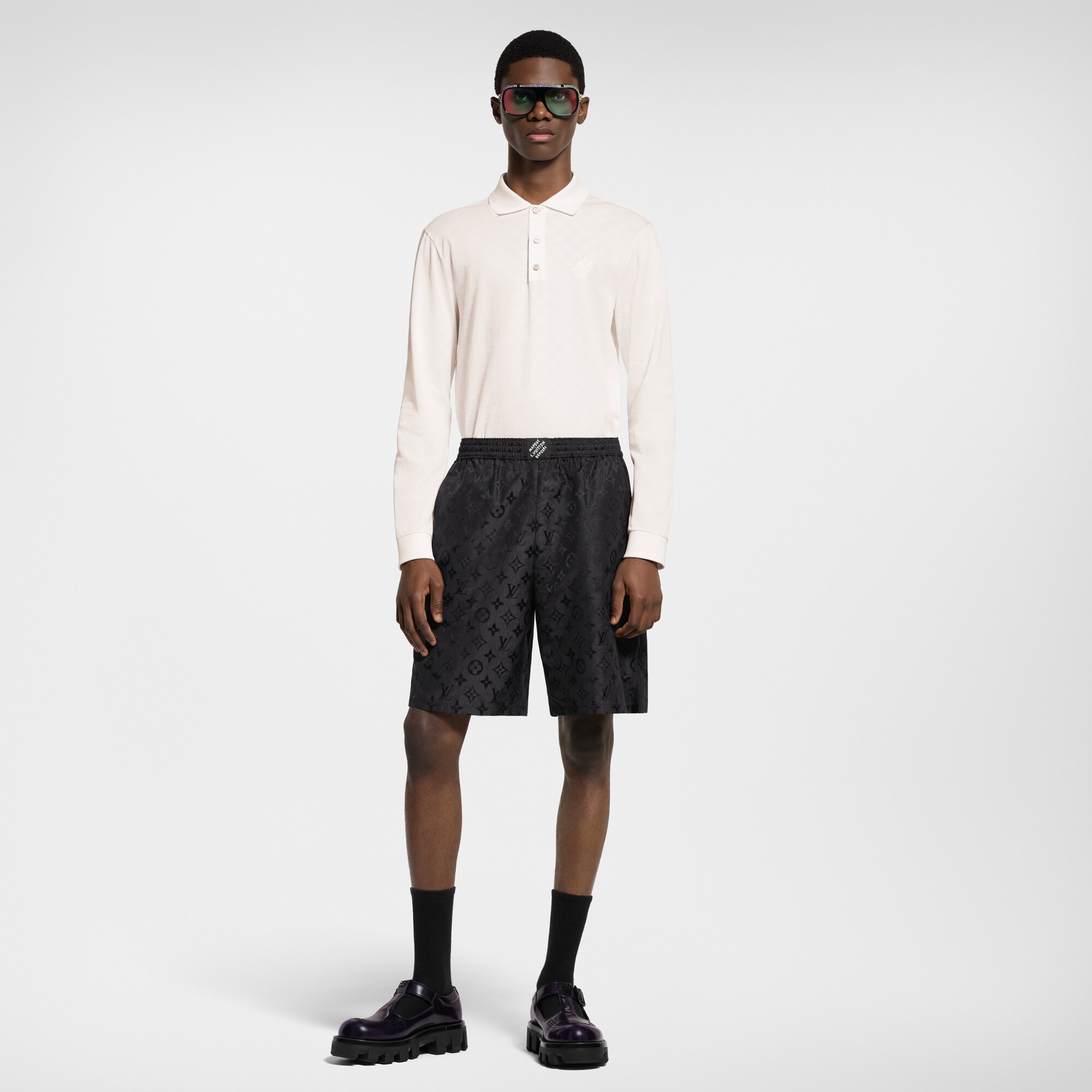  Ready to Wear Todo el Ready-To-Wear Polo Damier de manga larga | Louis Vuitton ® (Ampliar producto)