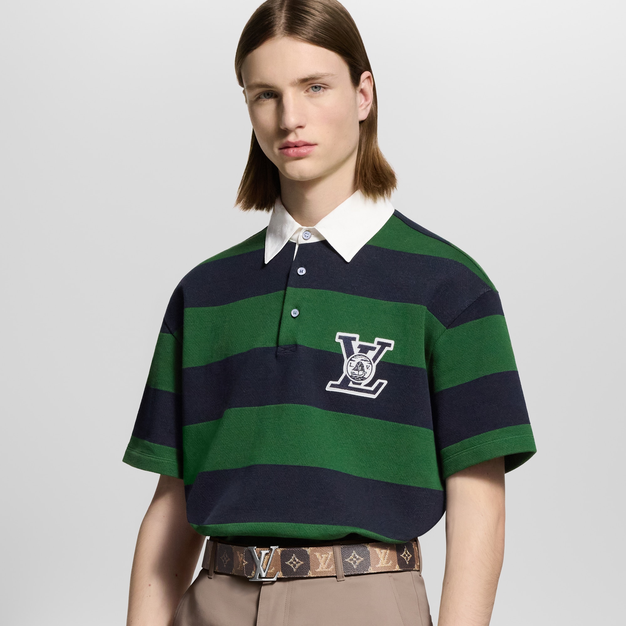  Ready to Wear Camisetas y camisas tipo polo Polo de manga corta a rayas | Louis Vuitton ® (Ampliar producto)