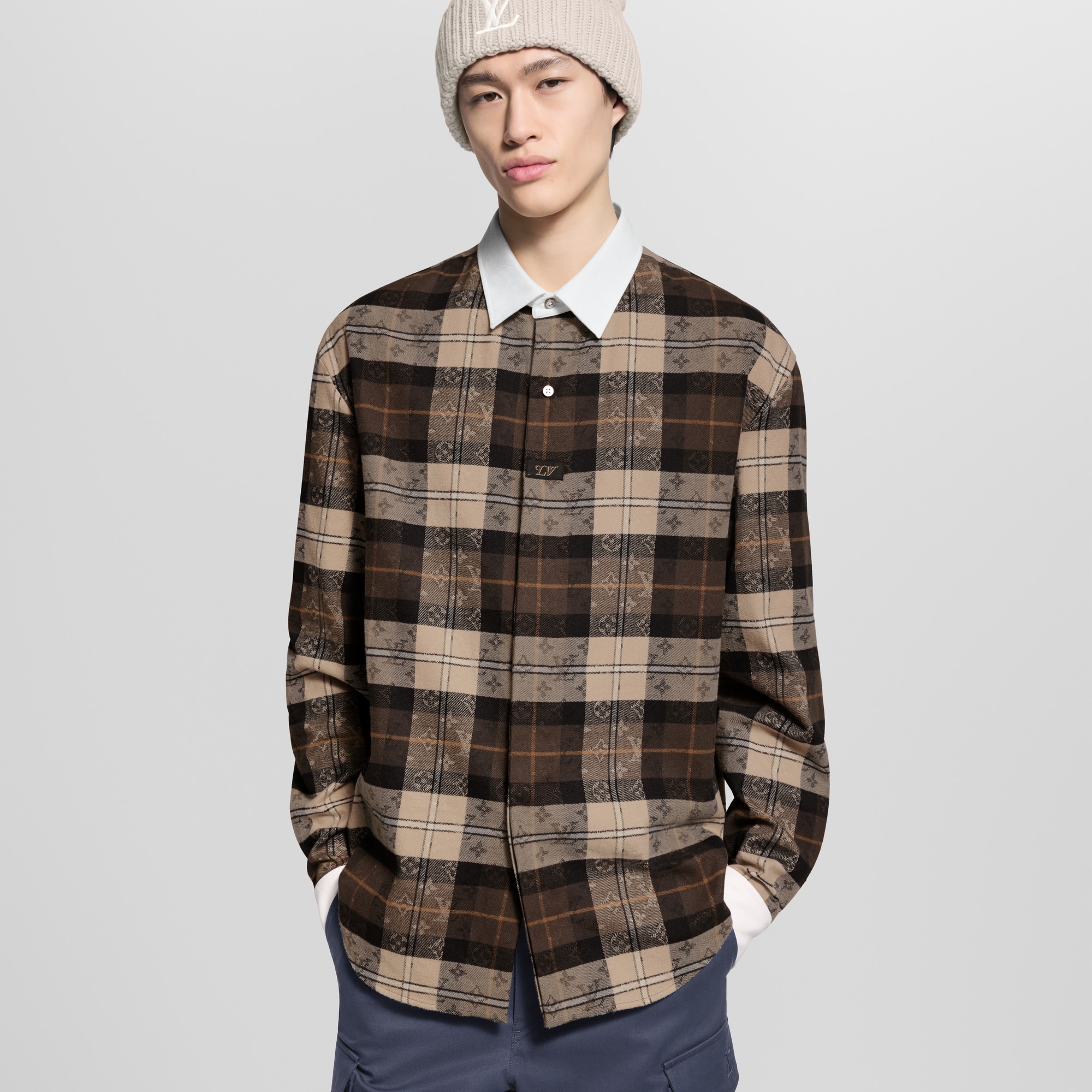  Ready to Wear Camisas Polo de manga larga de franela Monograma | Louis Vuitton ® (Ampliar producto)