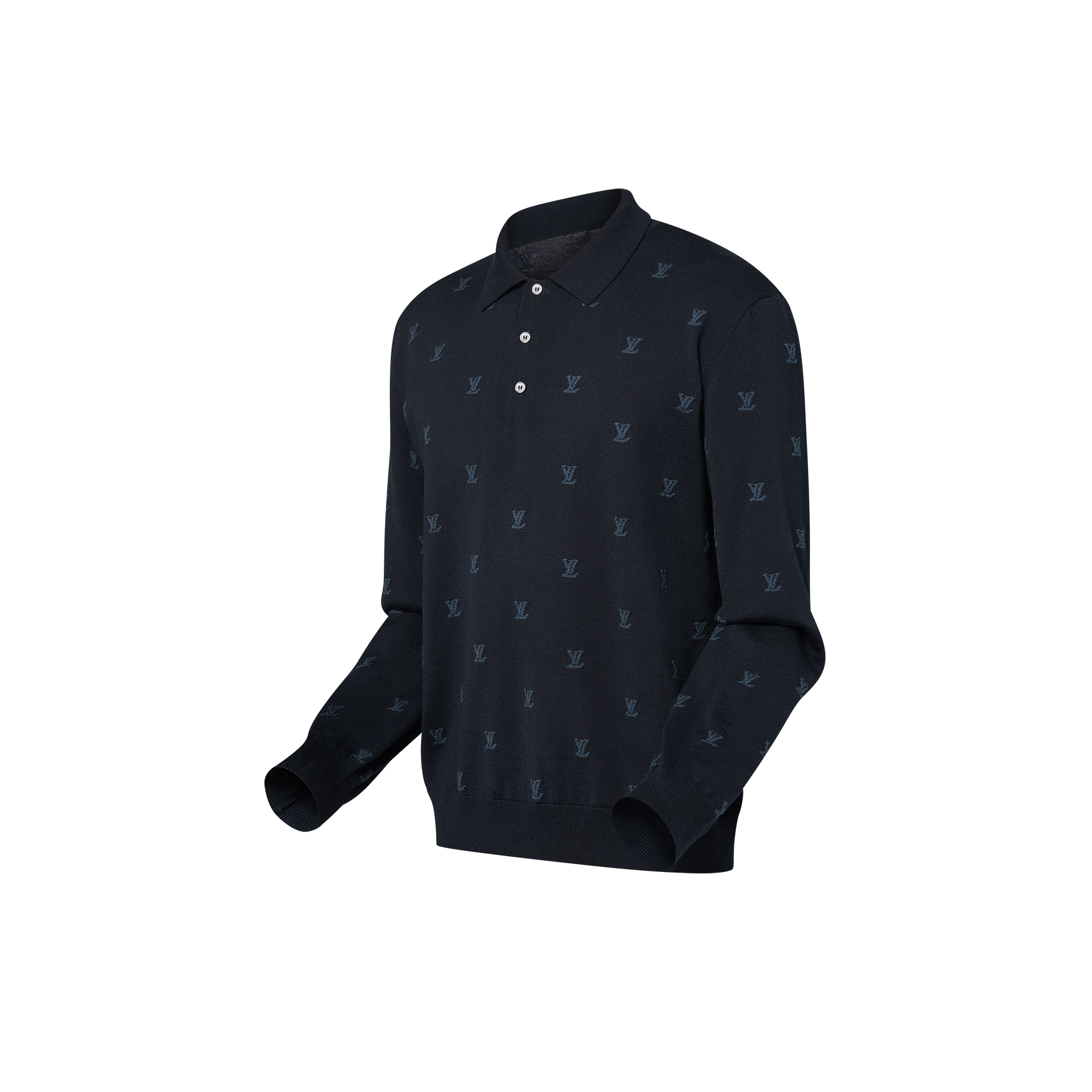  Ready to Wear Todo el Ready-To-Wear Polo de mezcla de lana, seda y cachemir de manga larga | Louis Vuitton ® (Ampliar producto)