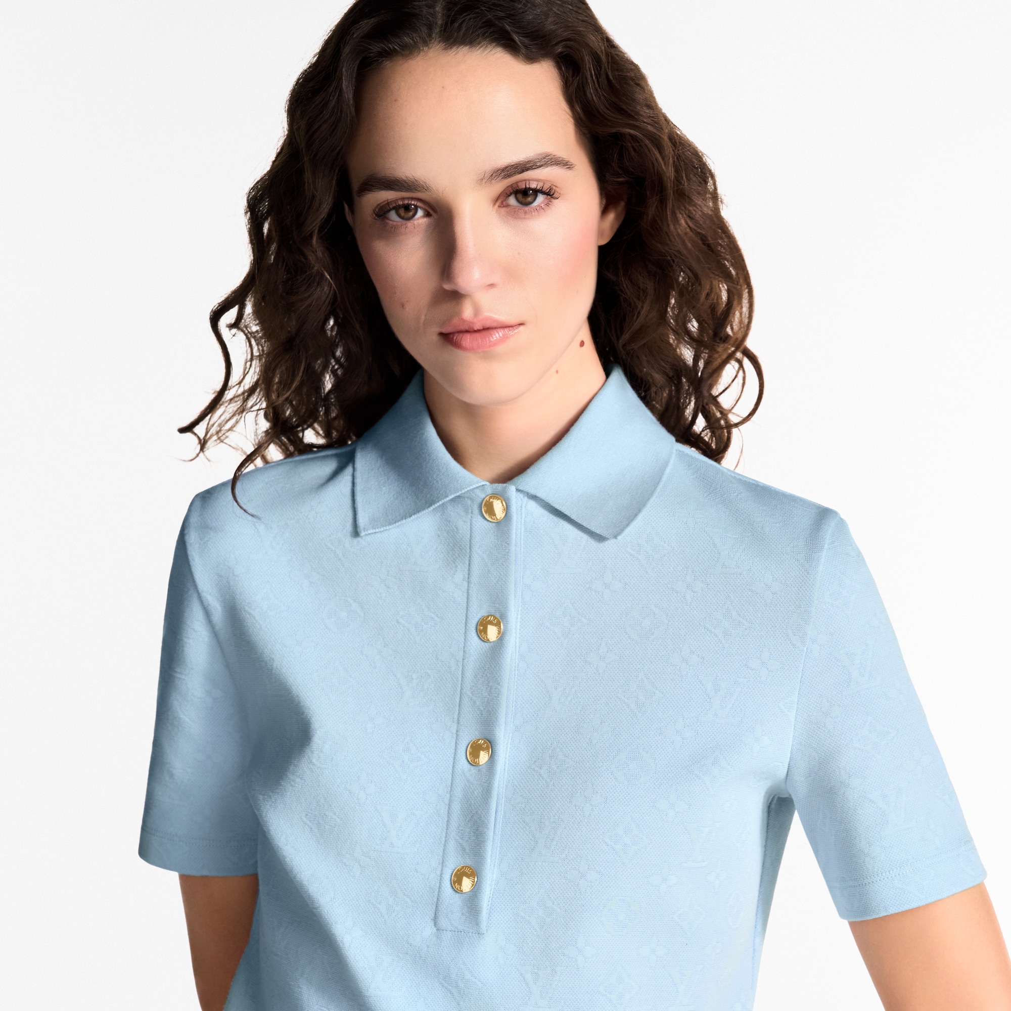  Ready to Wear Tops Polo de piqué con motivo Monograma | Louis Vuitton ® (Ampliar producto)