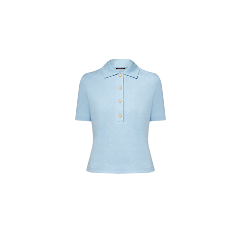 Ready to Wear Tops Polo de piqué con motivo Monograma | Louis Vuitton ® (Ampliar producto)