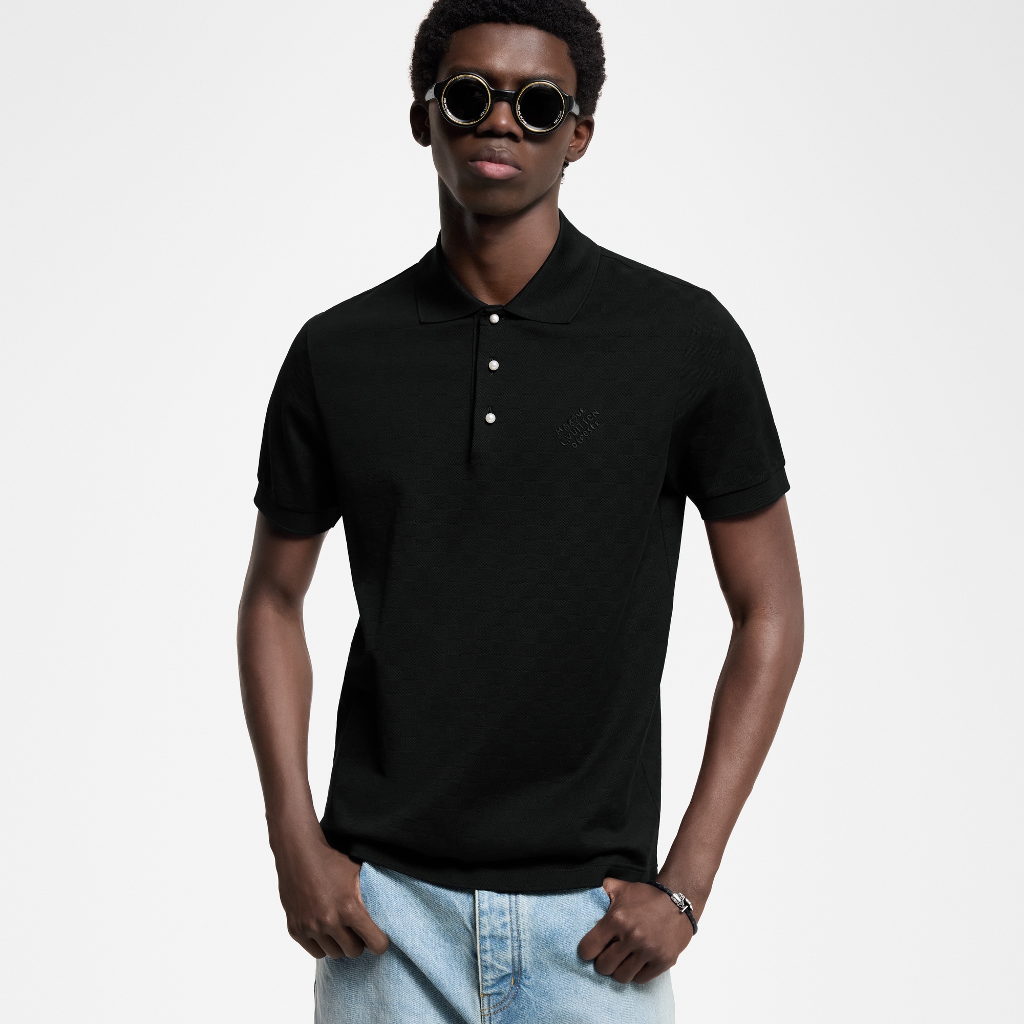  Ready to Wear Camisetas y camisas tipo polo Polo distintivo Damier | Louis Vuitton ® (Ampliar producto)