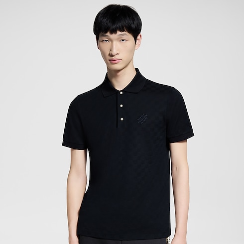 Ready to Wear Camisetas y camisas tipo polo Polo en piqué de algodón Damier | Louis Vuitton ® (Ampliar producto)