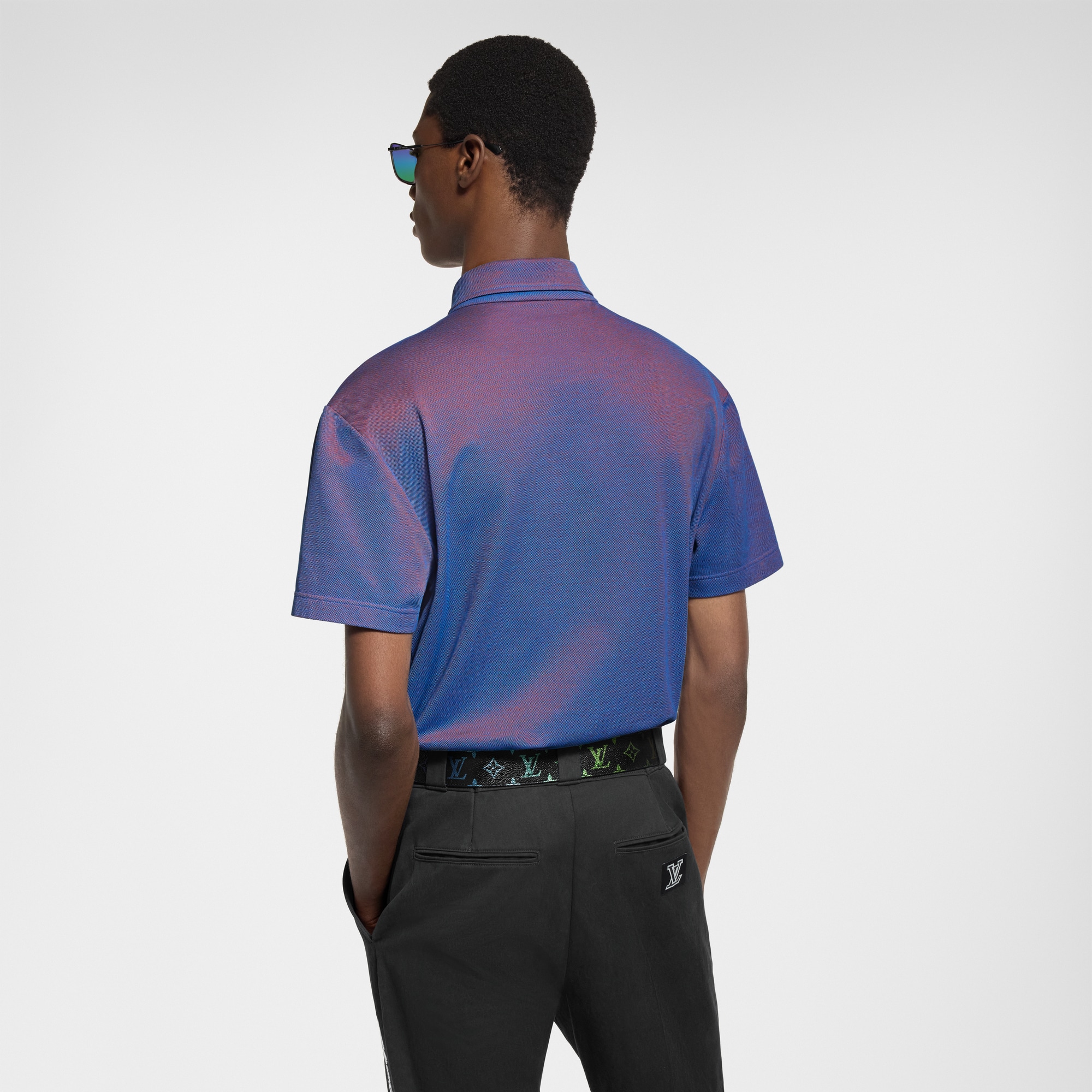  Ready to Wear Todo el Ready-To-Wear Polo en piqué iridiscente de manga corta | Louis Vuitton ® (Ampliar producto)