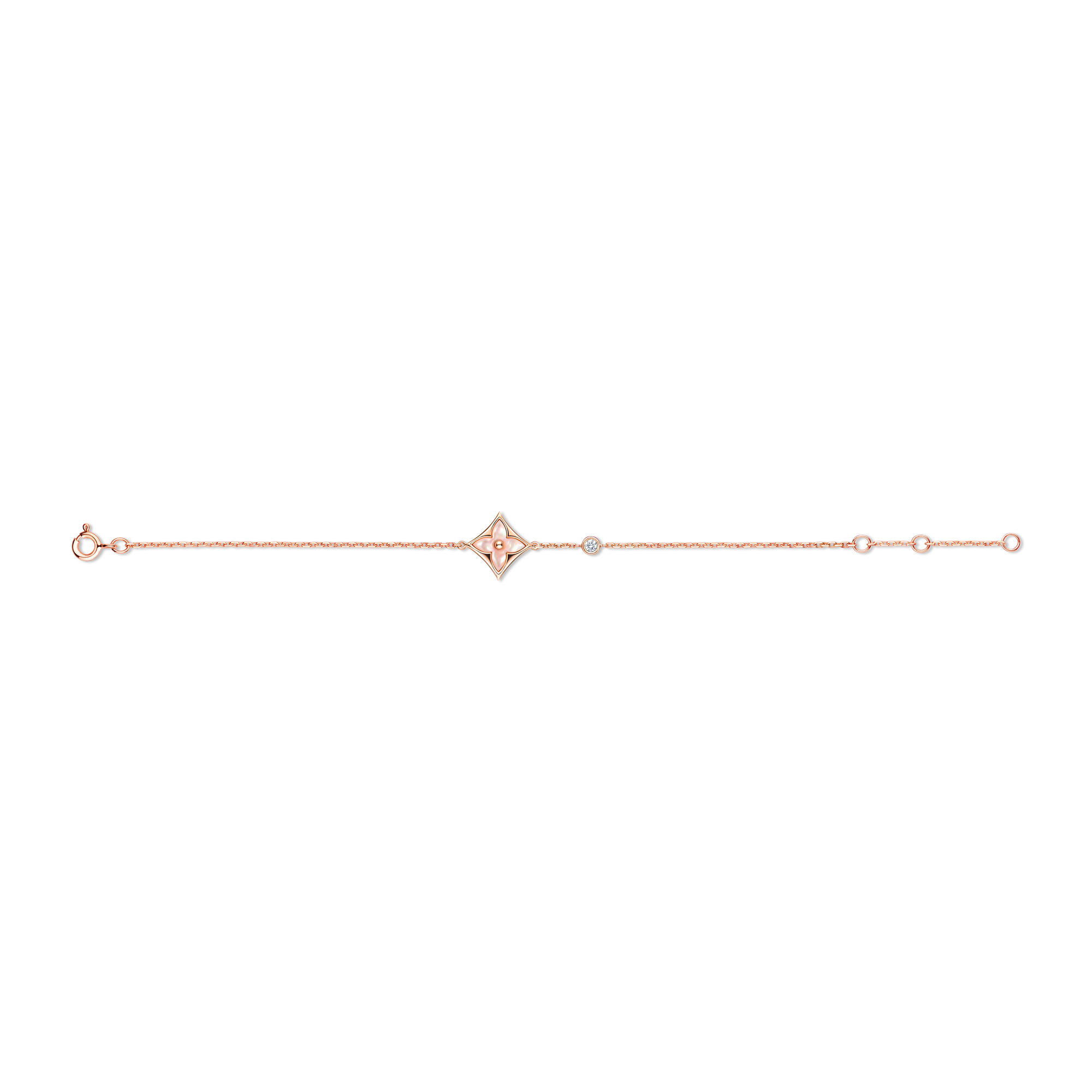  Categorías Toda la joyería fina Pulsera Color Blossom BB Star de oro rosa, nácar rosa y diamante | Louis Vuitton ® (Ampliar producto)