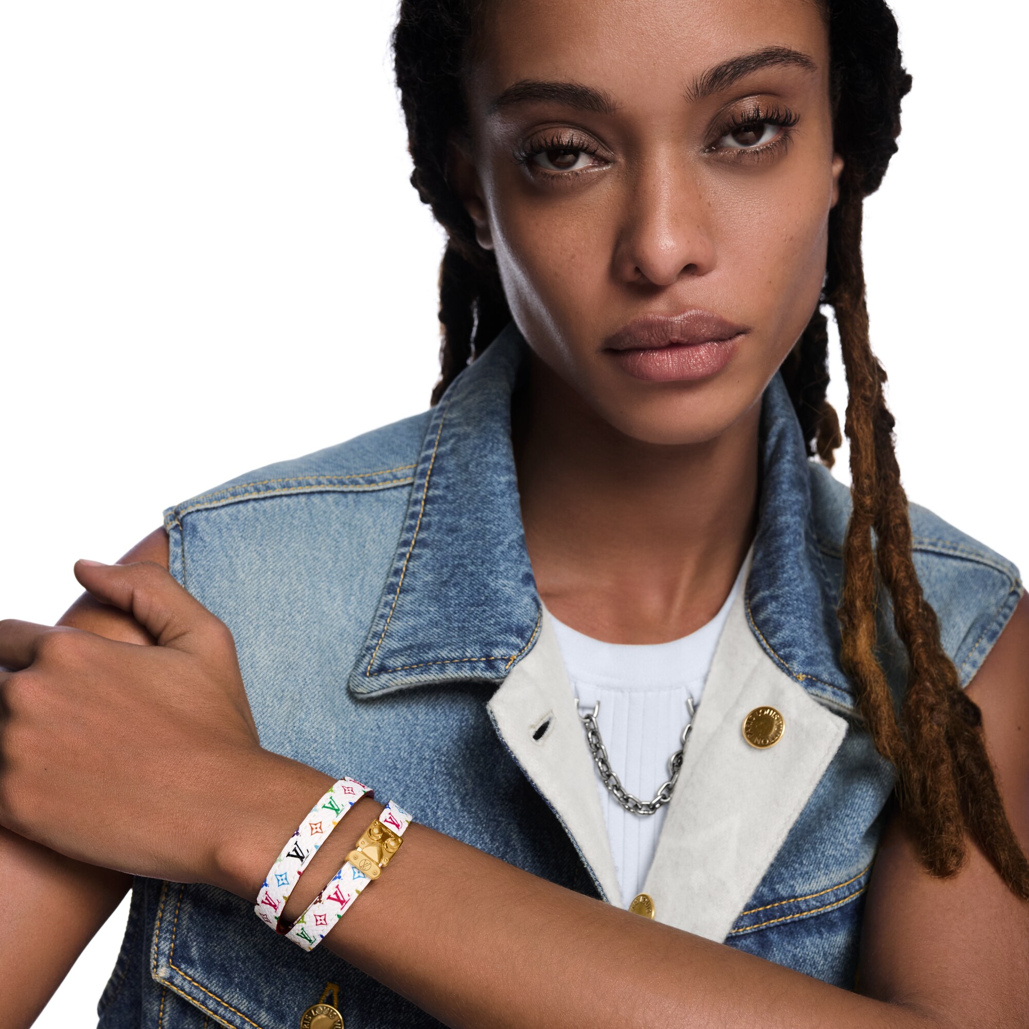 Otras pieles Bisutería Toda la Bisutería Pulsera distintiva LV x TM | Louis Vuitton ® (Ampliar producto)