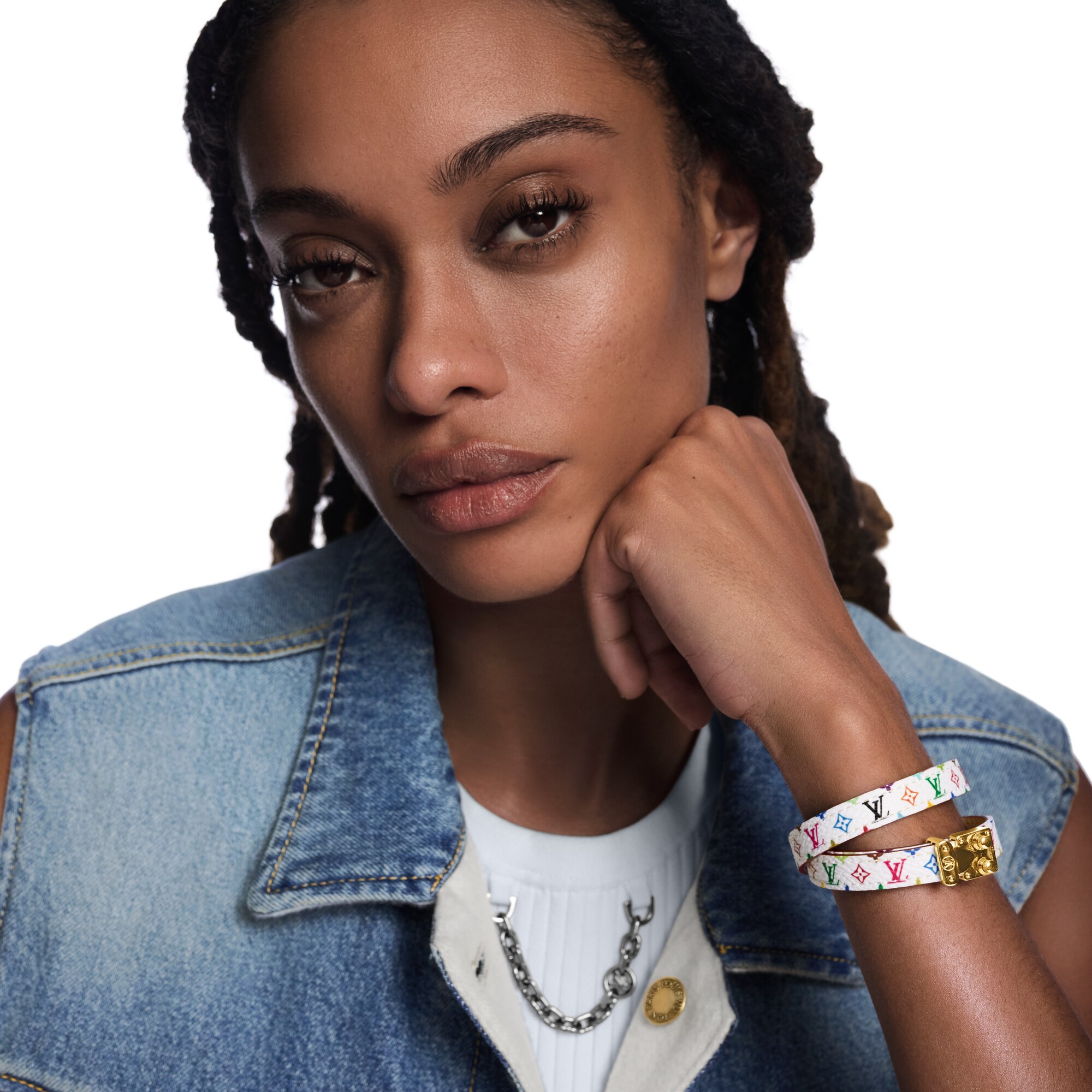 Otras pieles Bisutería Toda la Bisutería Pulsera distintiva LV x TM | Louis Vuitton ® (Ampliar producto)