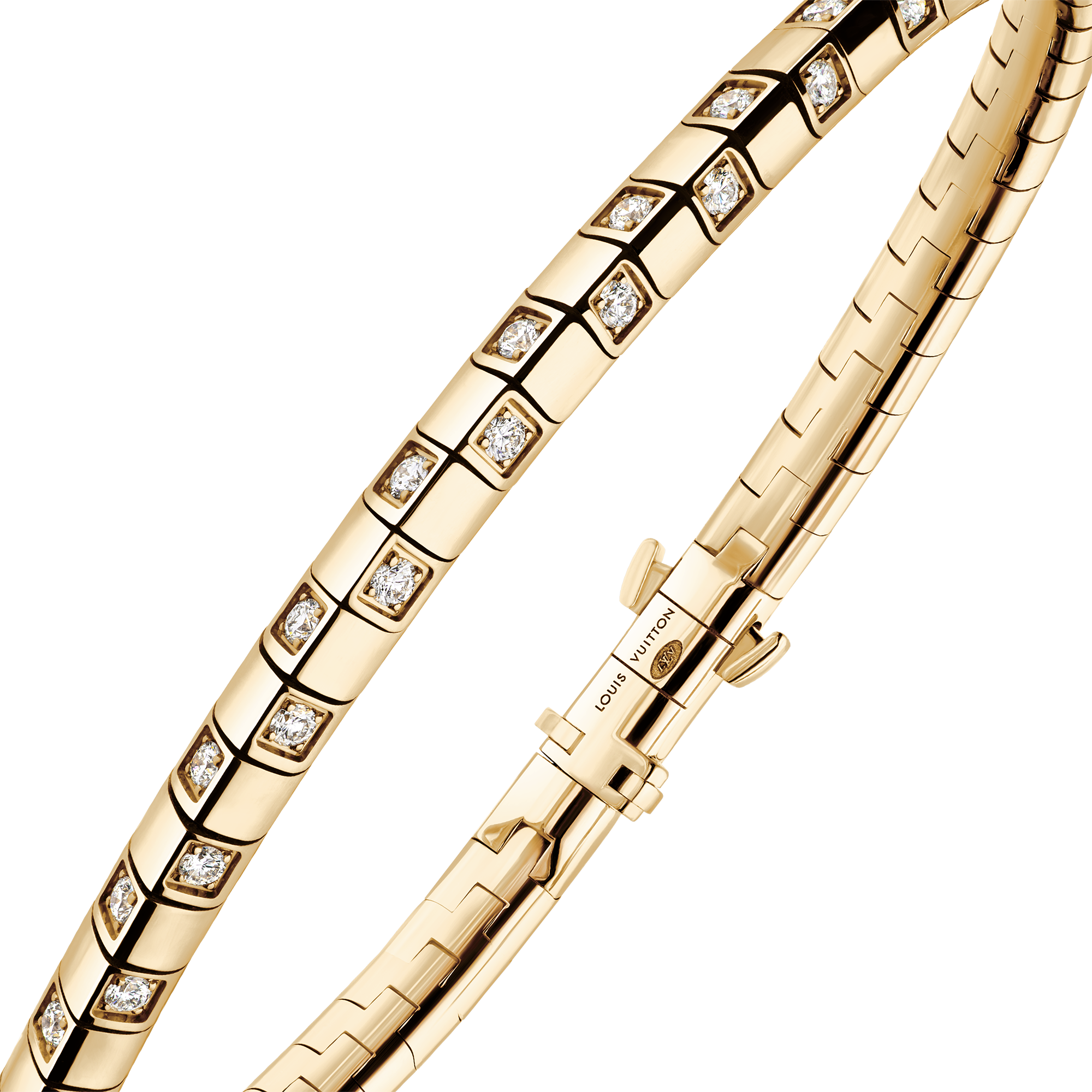  Categorías Pulseras Pulsera Le Damier de Louis Vuitton en oro amarillo y diamantes | Louis Vuitton ® (Ampliar producto)