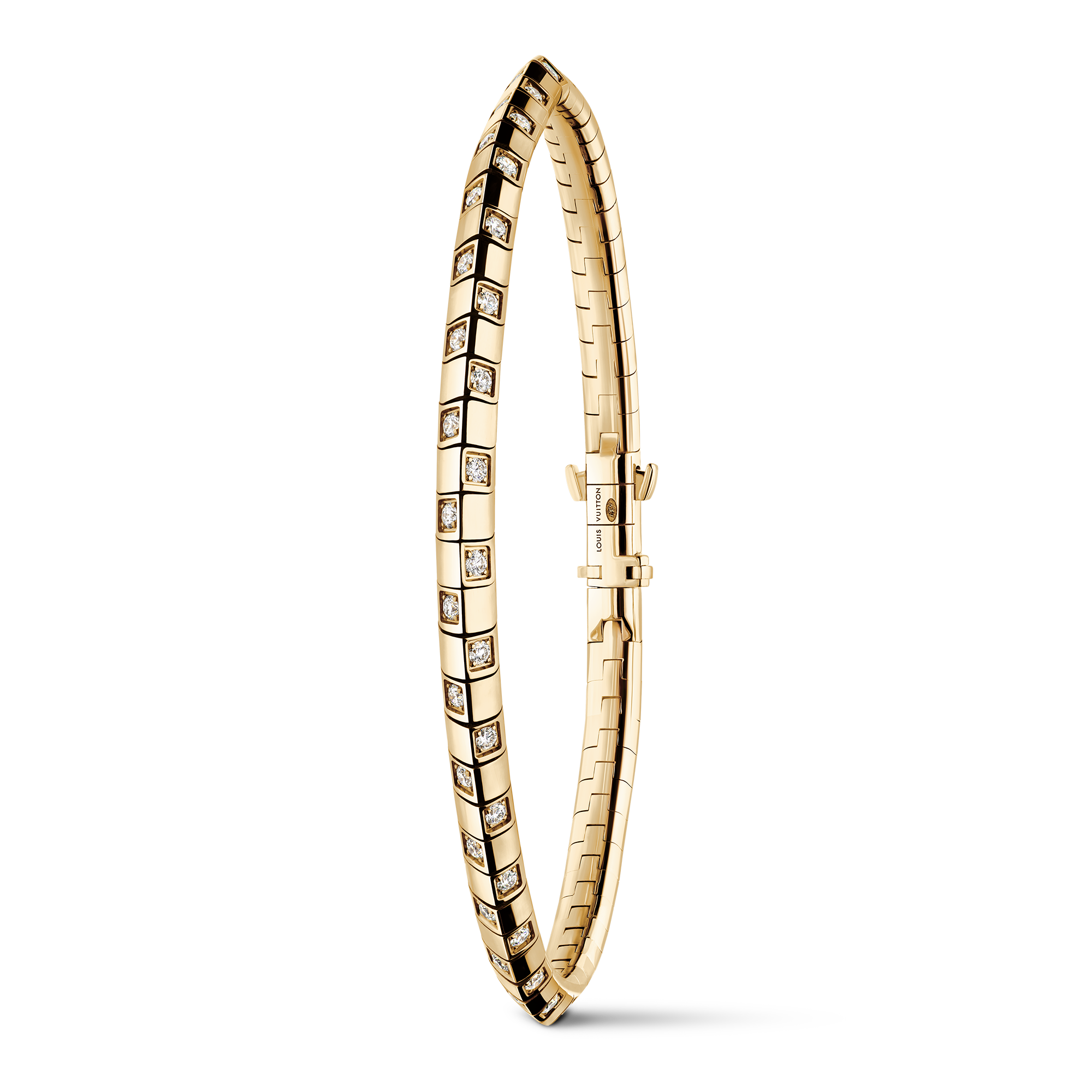  Categorías Pulseras Pulsera Le Damier de Louis Vuitton en oro amarillo y diamantes | Louis Vuitton ® (Ampliar producto)