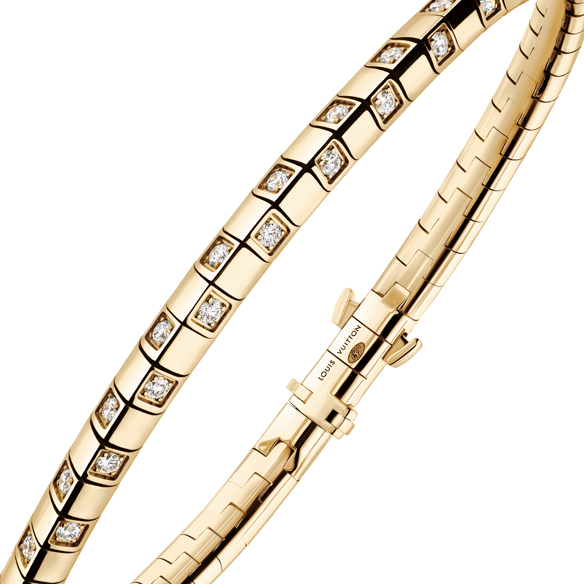  Categorías Pulseras Pulsera Le Damier de Louis Vuitton en oro amarillo y diamantes | Louis Vuitton ® (Ampliar producto)