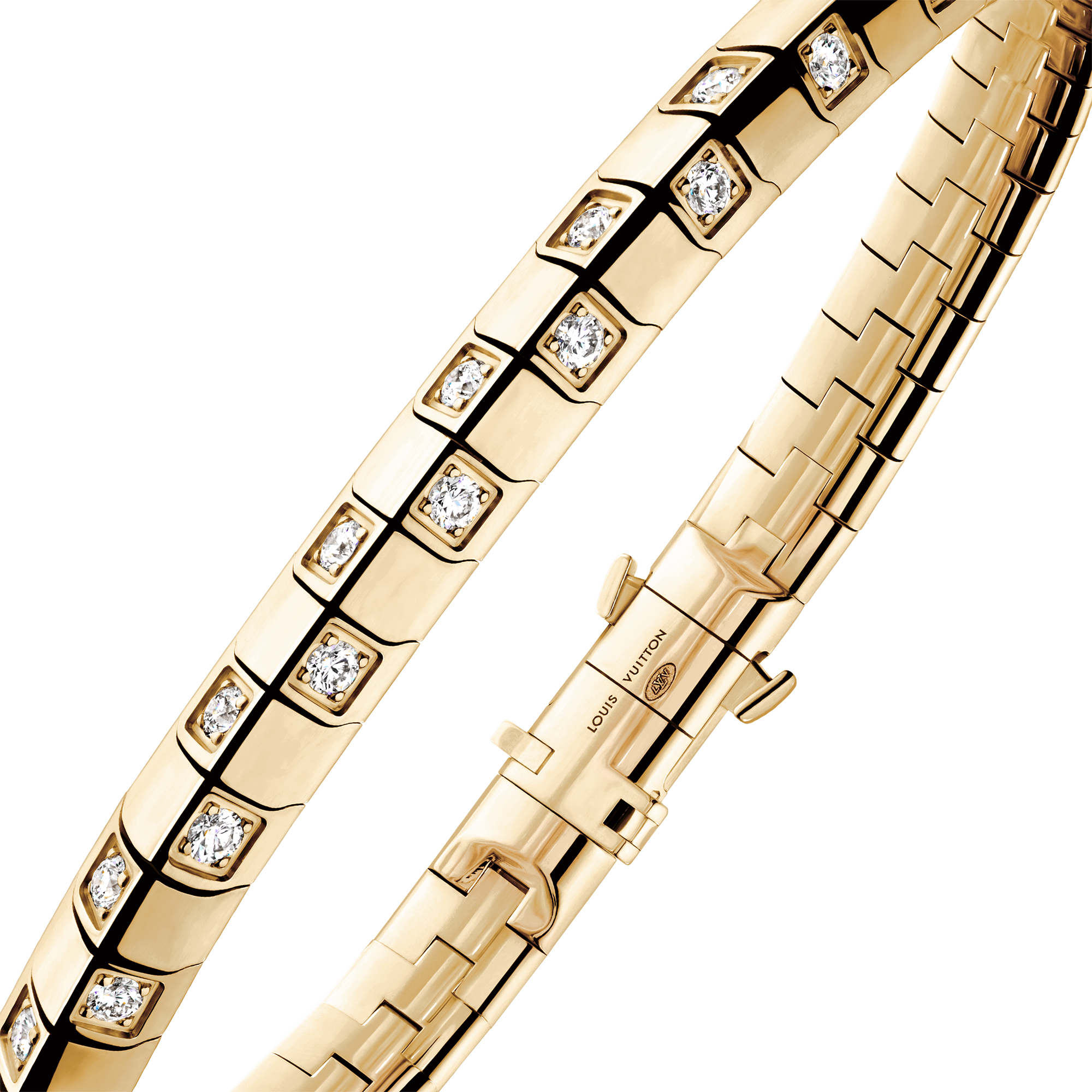  Categorías Pulseras Pulsera Le Damier de Louis Vuitton en oro amarillo y diamantes | Louis Vuitton ® (Ampliar producto)