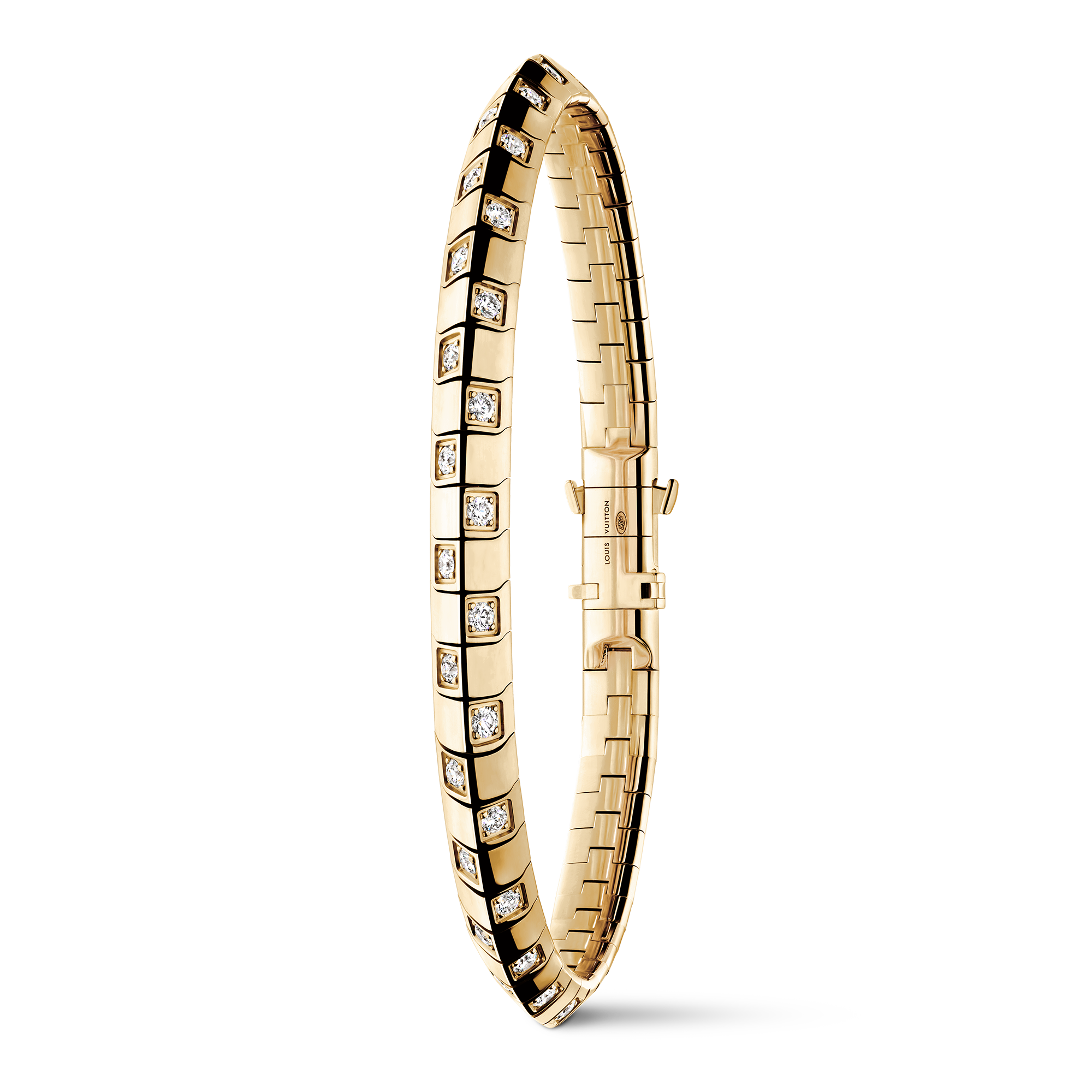  Categorías Pulseras Pulsera Le Damier de Louis Vuitton en oro amarillo y diamantes | Louis Vuitton ® (Ampliar producto)