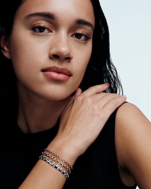 Categories Bracelets Le Damier de Louis Vuitton Small Bracelet, Rose Gold and Diamonds | Louis Vuitton ®