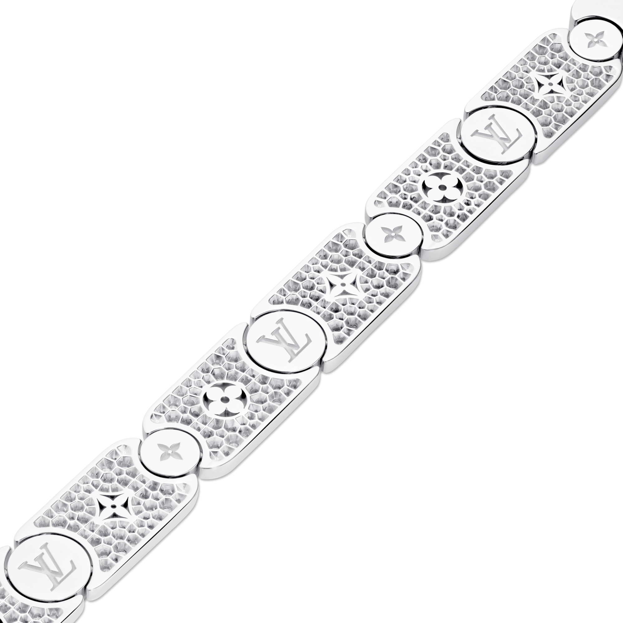  Categorías Pulseras Pulsera Les Gastons Vuitton Masterpiece Gourmette en oro blanco y diamantes | Louis Vuitton ® (Ampliar producto)