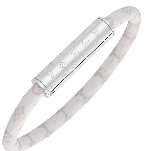 Pulsera LV Confidential Pearly Monograma vista detallada