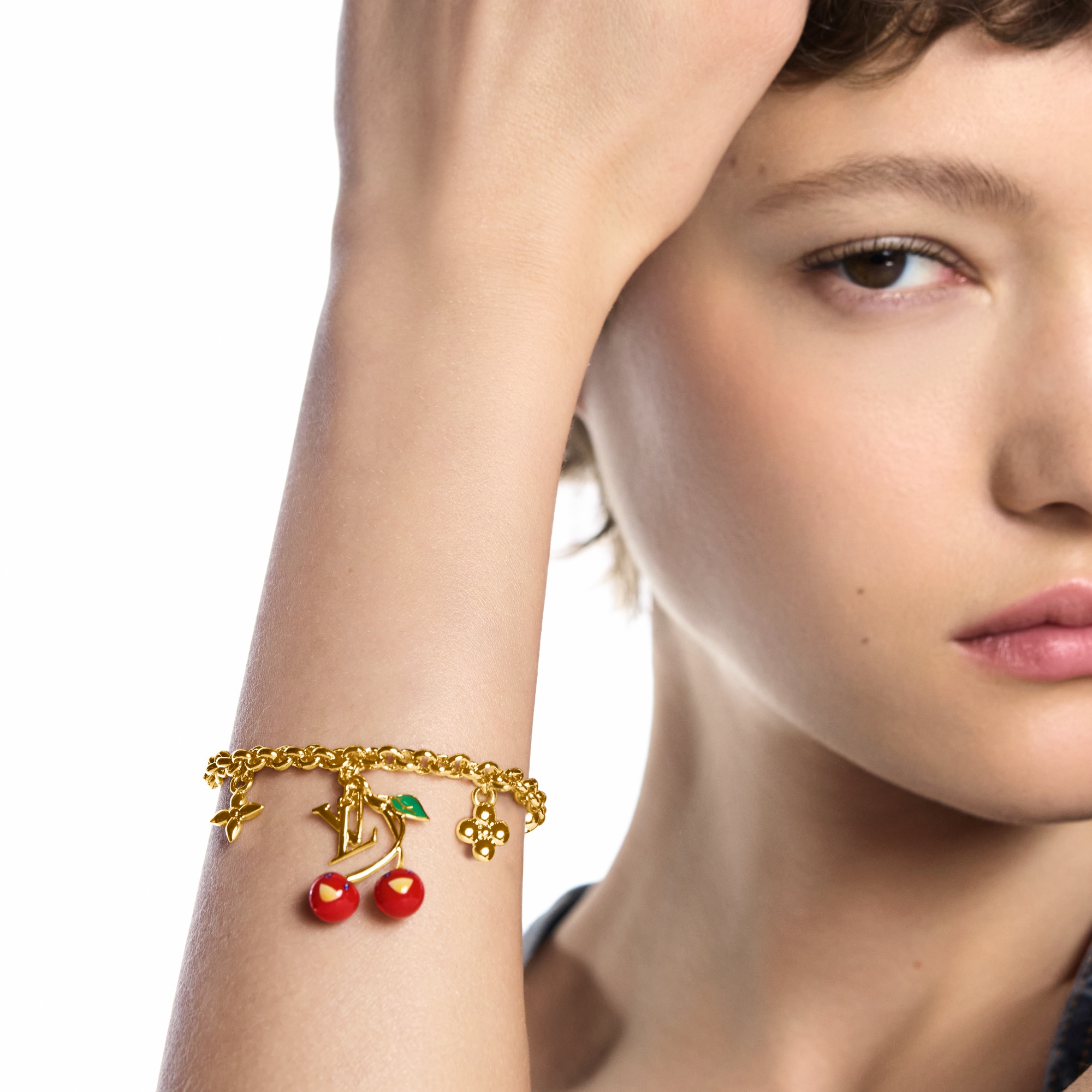 S00 Bisutería Brazaletes Pulsera LV x TM Cerise | Louis Vuitton ® (Ampliar producto)
