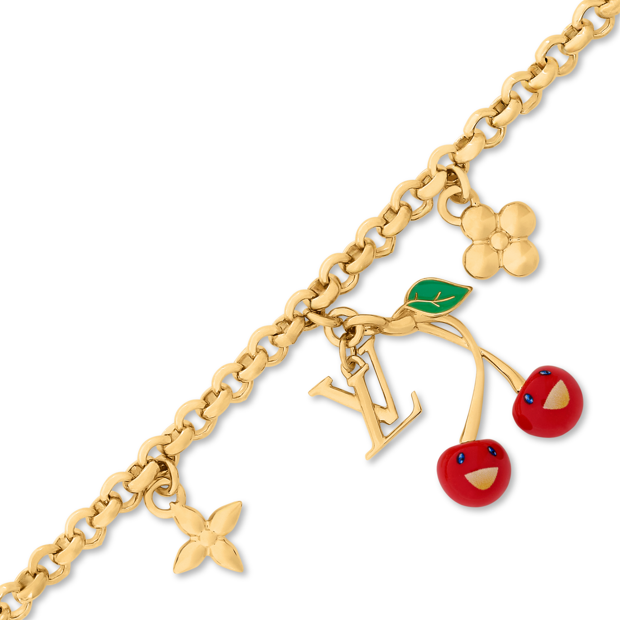 S00 Bisutería Brazaletes Pulsera LV x TM Cerise | Louis Vuitton ® (Ampliar producto)