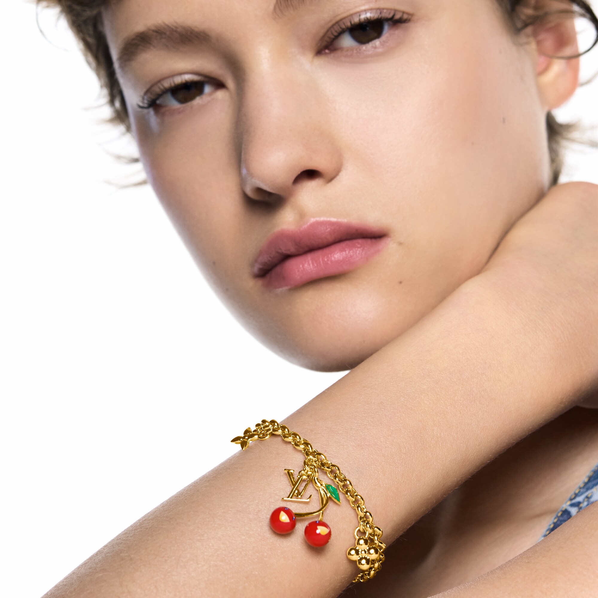 S00 Bisutería Brazaletes Pulsera LV x TM Cerise | Louis Vuitton ® (Ampliar producto)