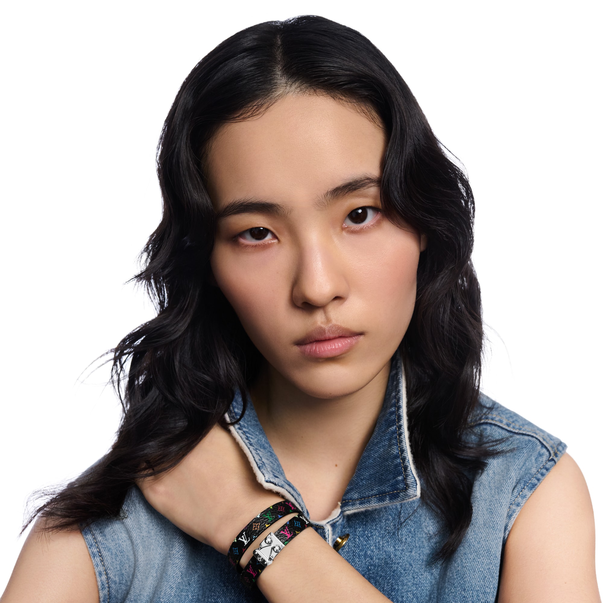 Otras pieles Bisutería Toda la Bisutería Pulsera LV x TM con broche distintivo LV | Louis Vuitton ® (Ampliar producto)