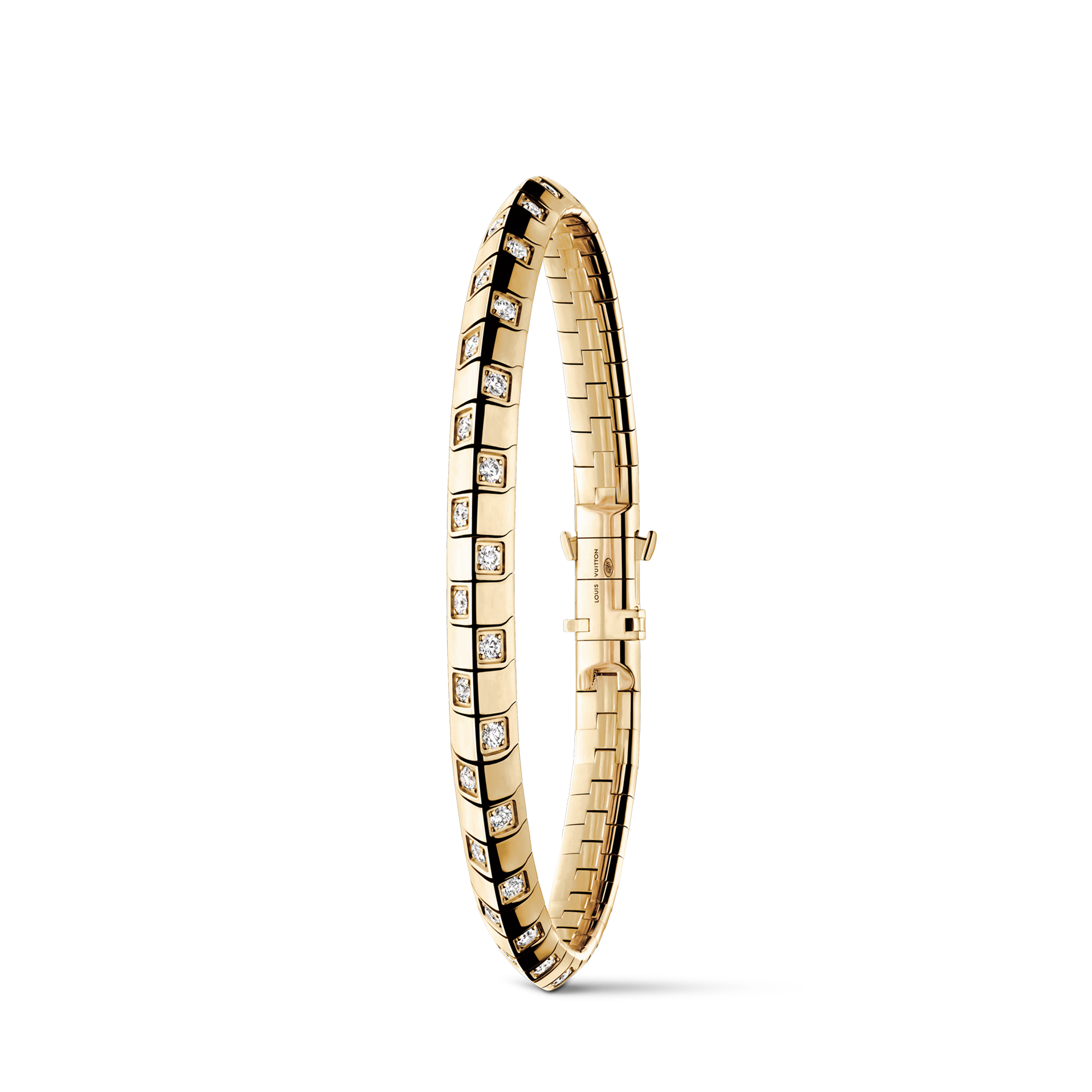  Categorías Pulseras Pulsera mediana Le Damier de Louis Vuitton en oro amarillo y diamantes | Louis Vuitton ® (Ampliar producto)