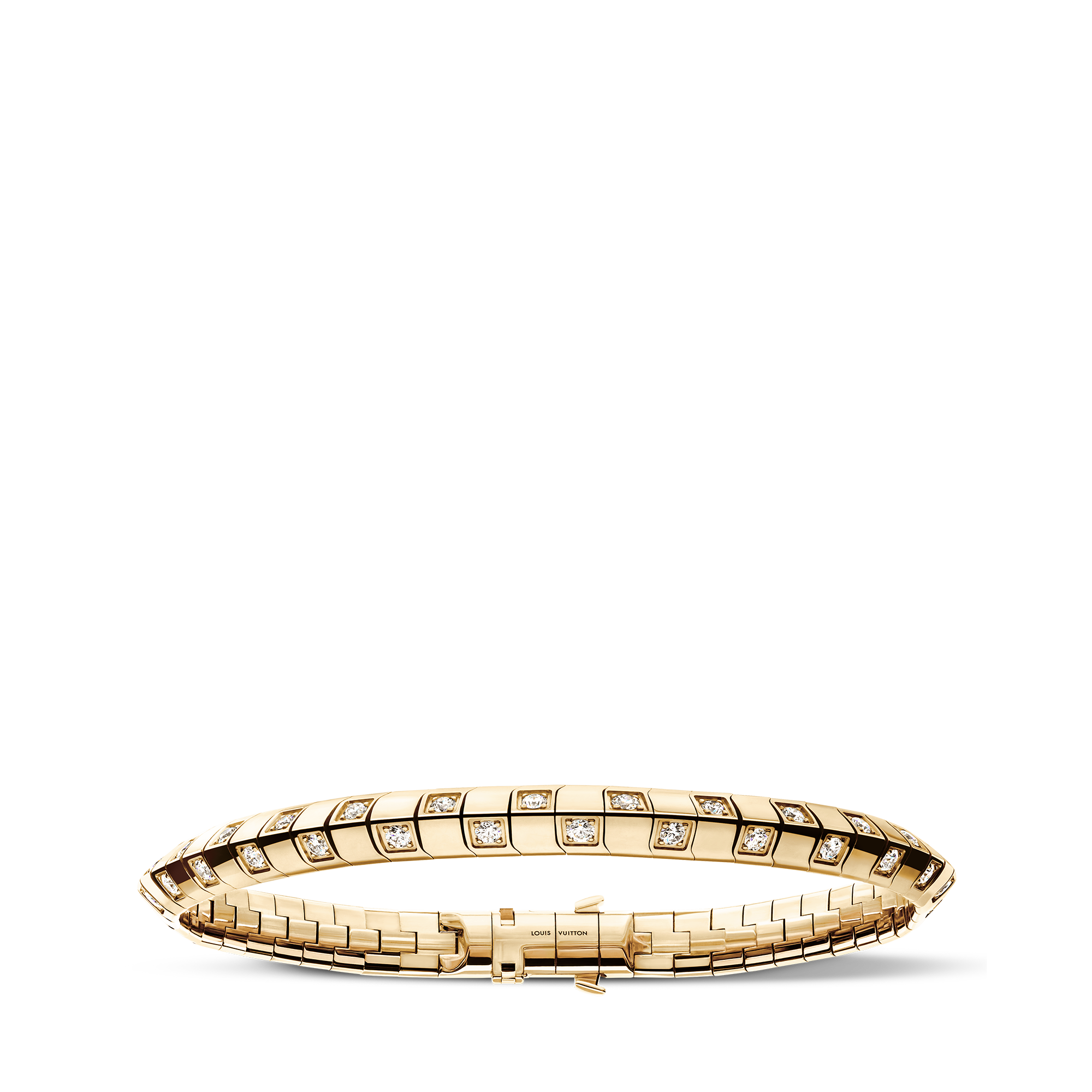  Categorías Pulseras Pulsera mediana Le Damier de Louis Vuitton en oro amarillo y diamantes | Louis Vuitton ® (Ampliar producto)