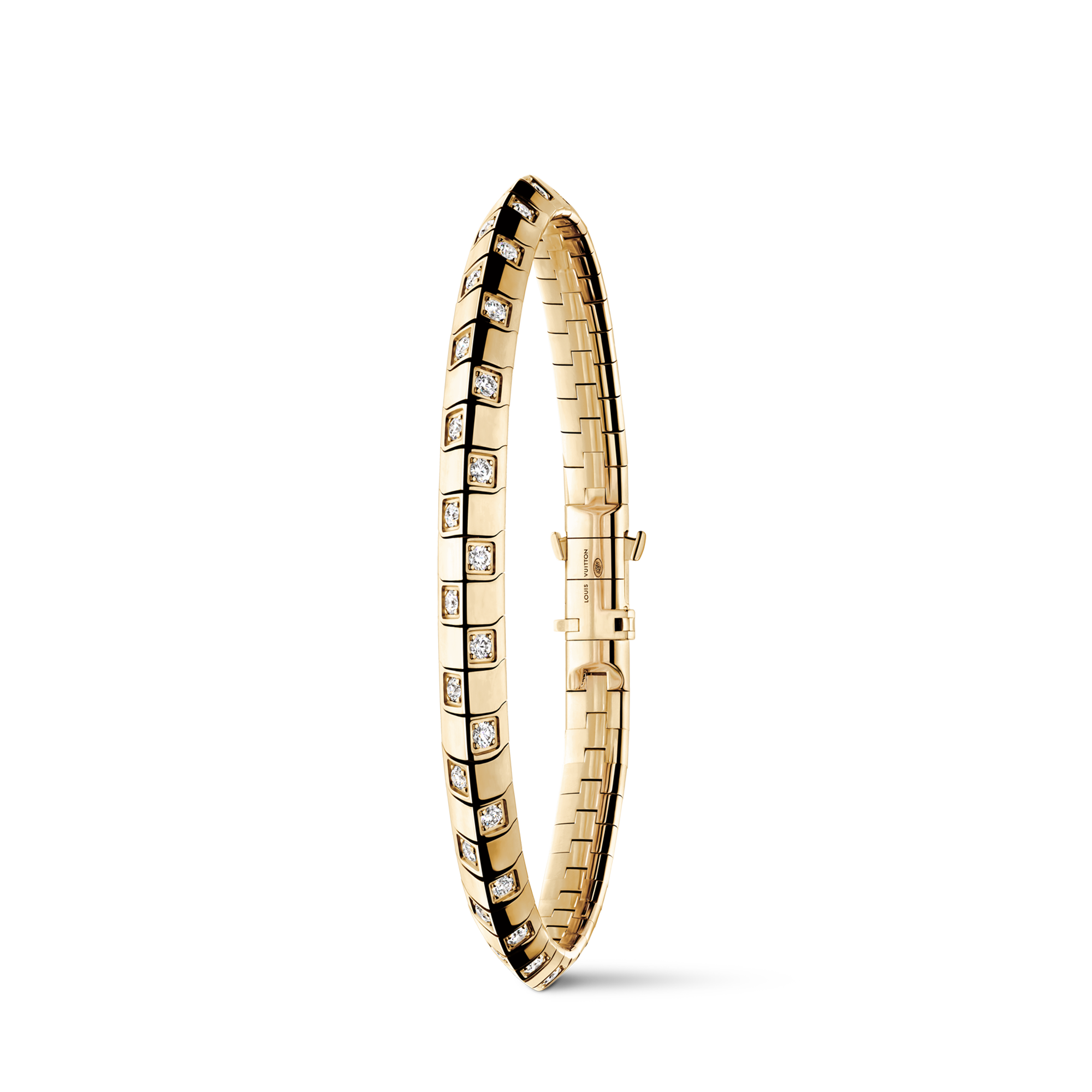  Categorías Pulseras Pulsera mediana Le Damier de Louis Vuitton en oro amarillo y diamantes | Louis Vuitton ® (Ampliar producto)