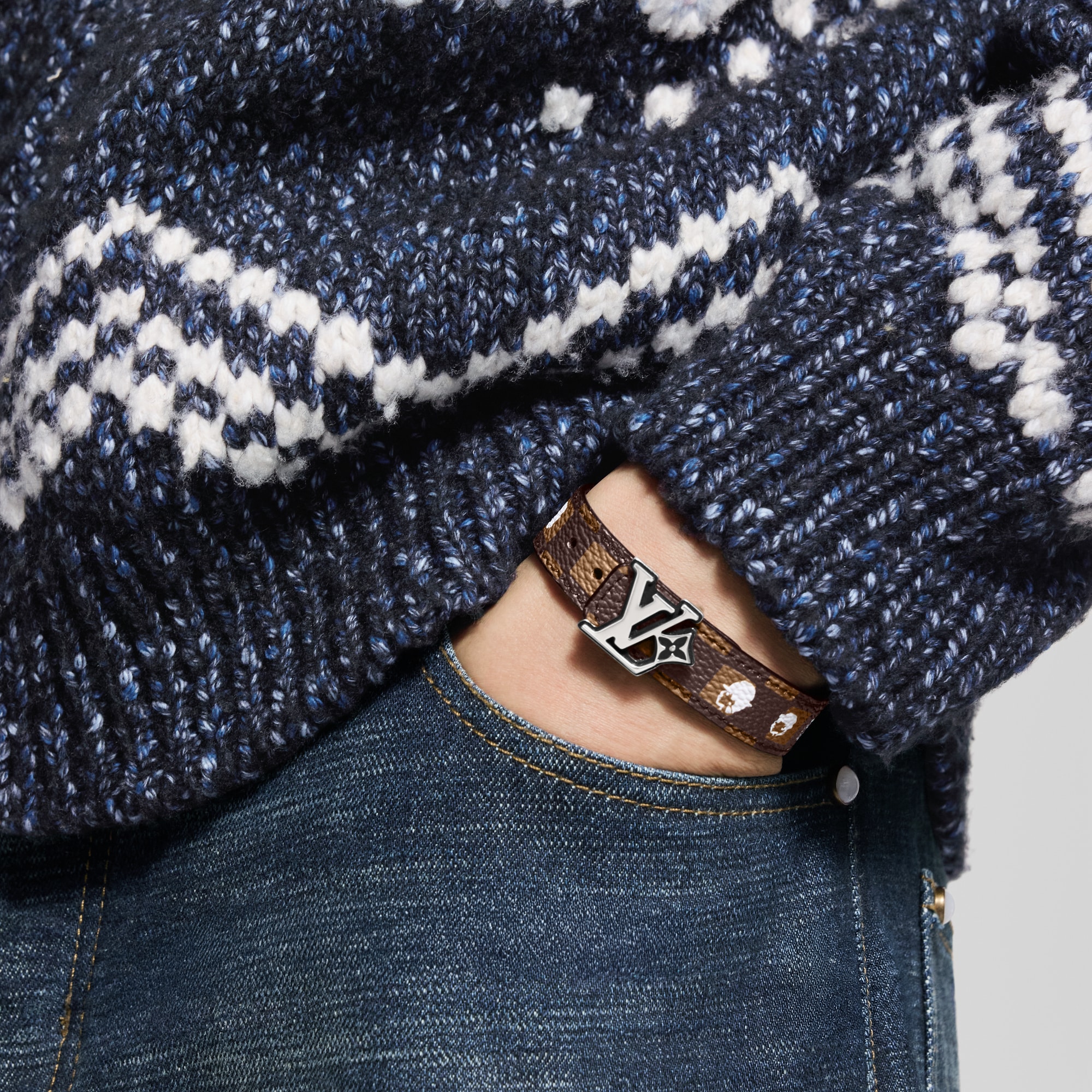  Bisutería Brazaletes Pulsera reversible LV Flower Damier Phriendship | Louis Vuitton ® (Ampliar producto)