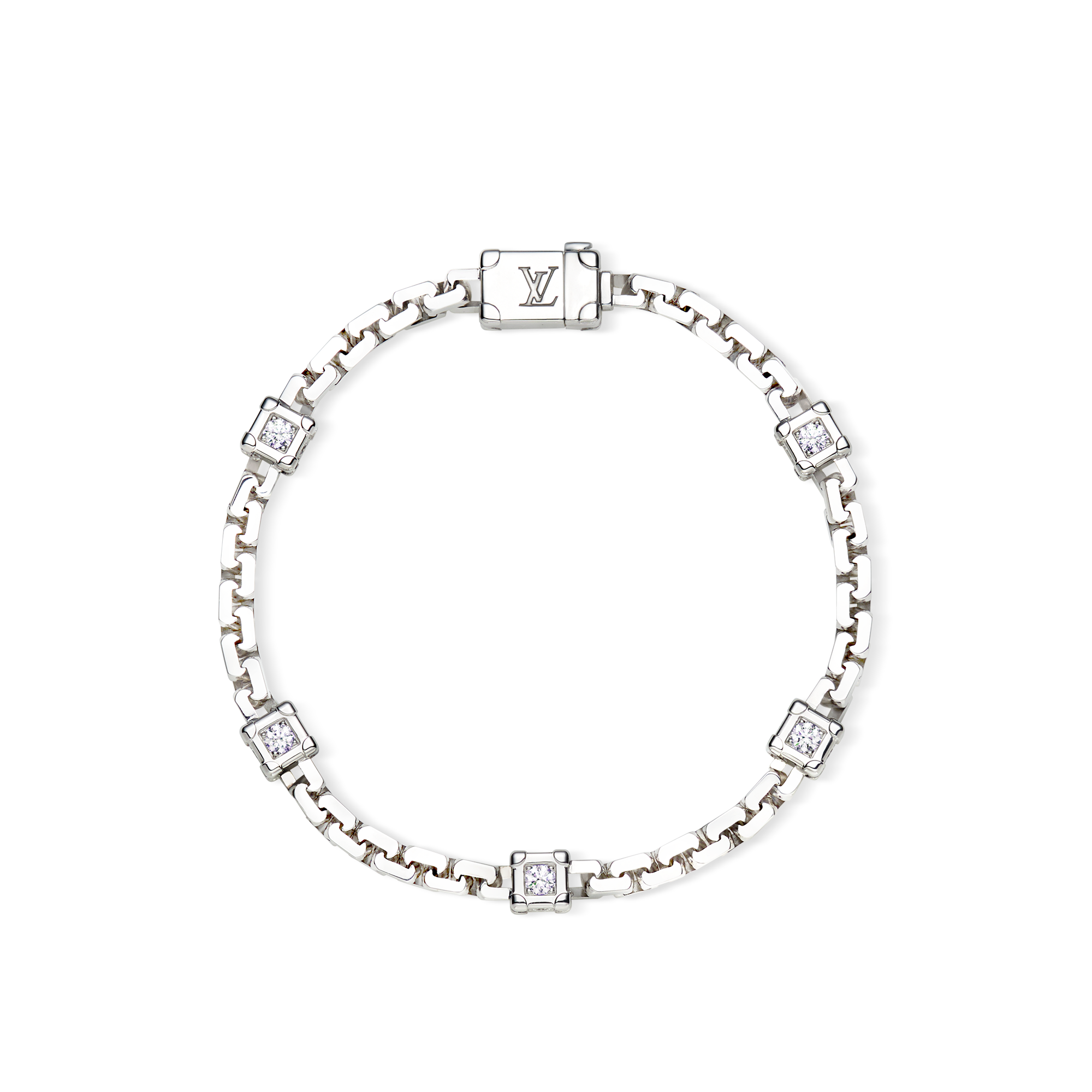  Categorías Pulseras Pulsera Trunk Les Gastons Vuitton en oro blanco y diamantes | Louis Vuitton ® (Ampliar producto)