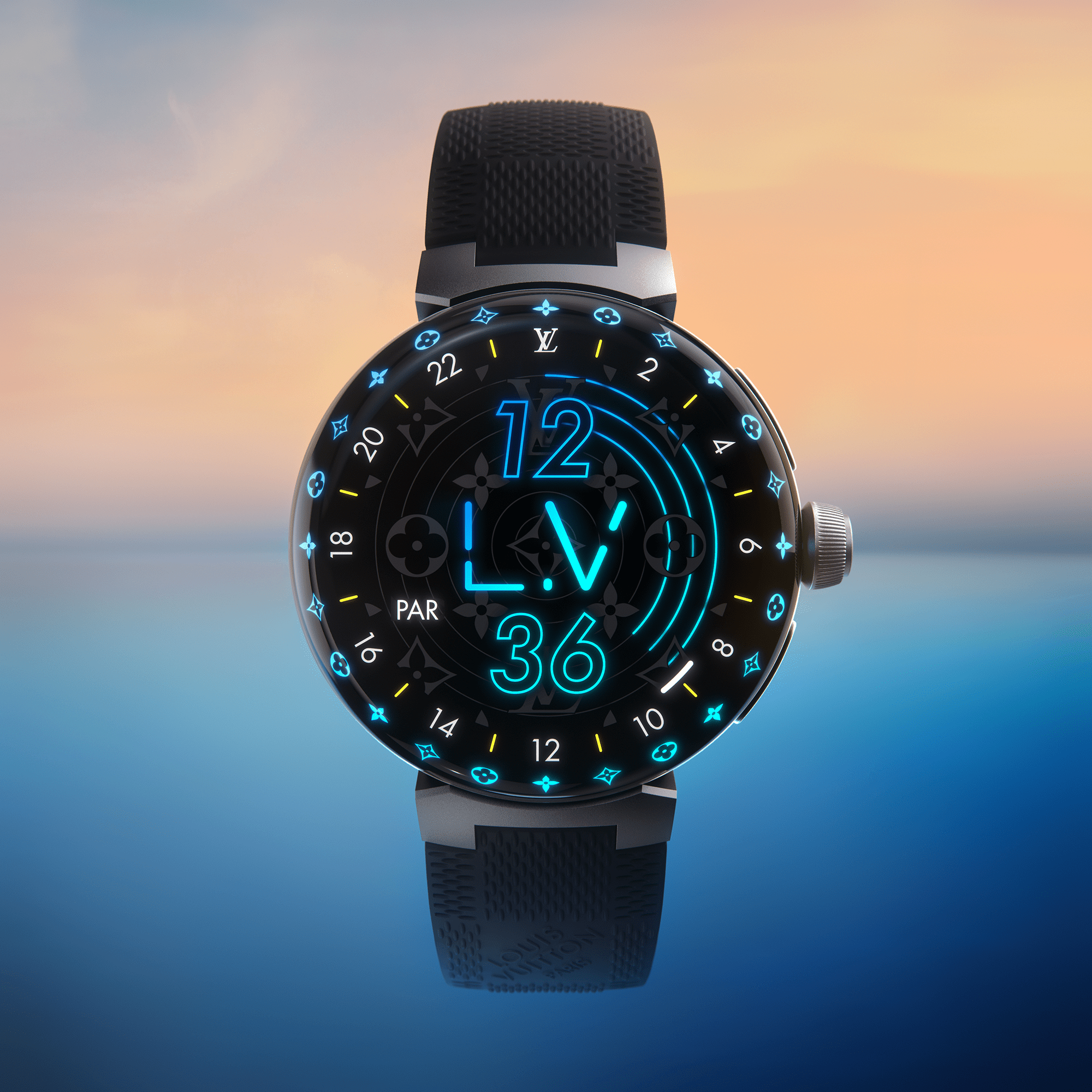  Relojería Relojes conectados Reloj conectado Tambour Horizon Light Up | Louis Vuitton ® (Ampliar producto)