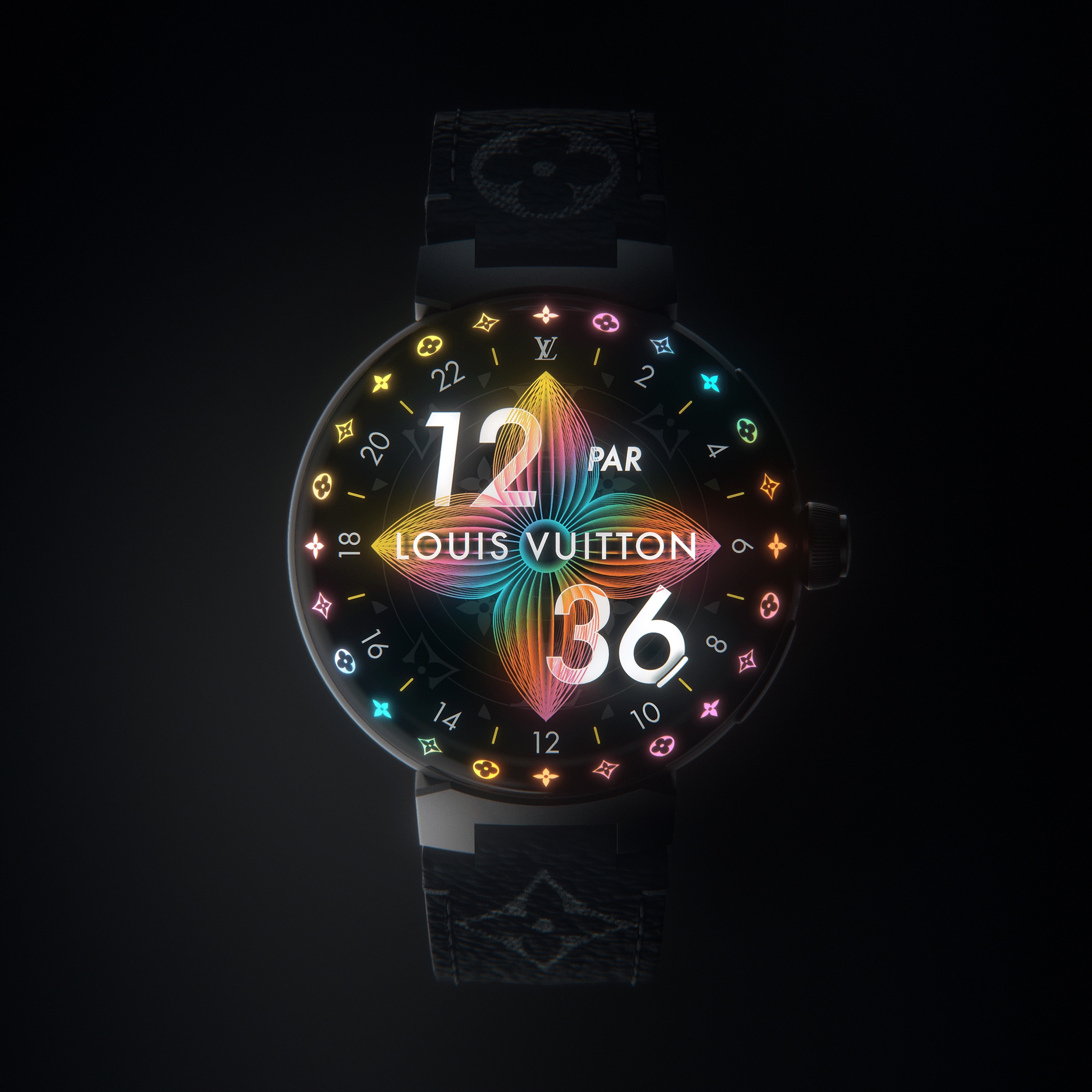  Relojes Conectados Relojes conectados Reloj conectado Tambour Horizon Light Up | Louis Vuitton ® (Ampliar producto)
