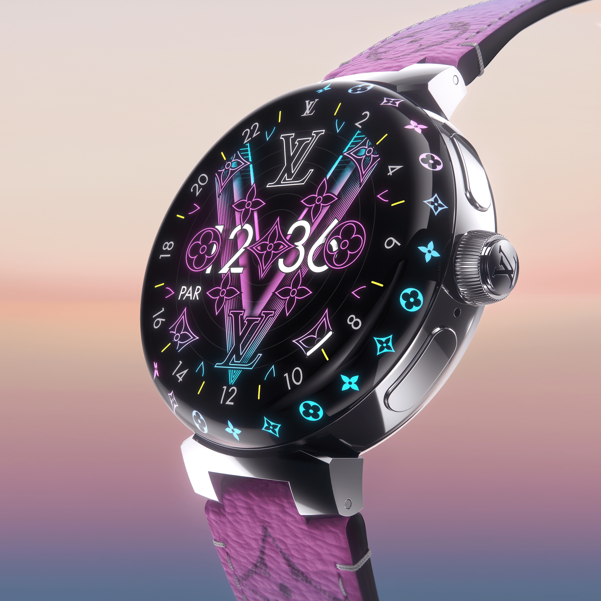  Relojes Conectados Relojes conectados Reloj conectado Tambour Horizon Light Up | Louis Vuitton ® (Ampliar producto)