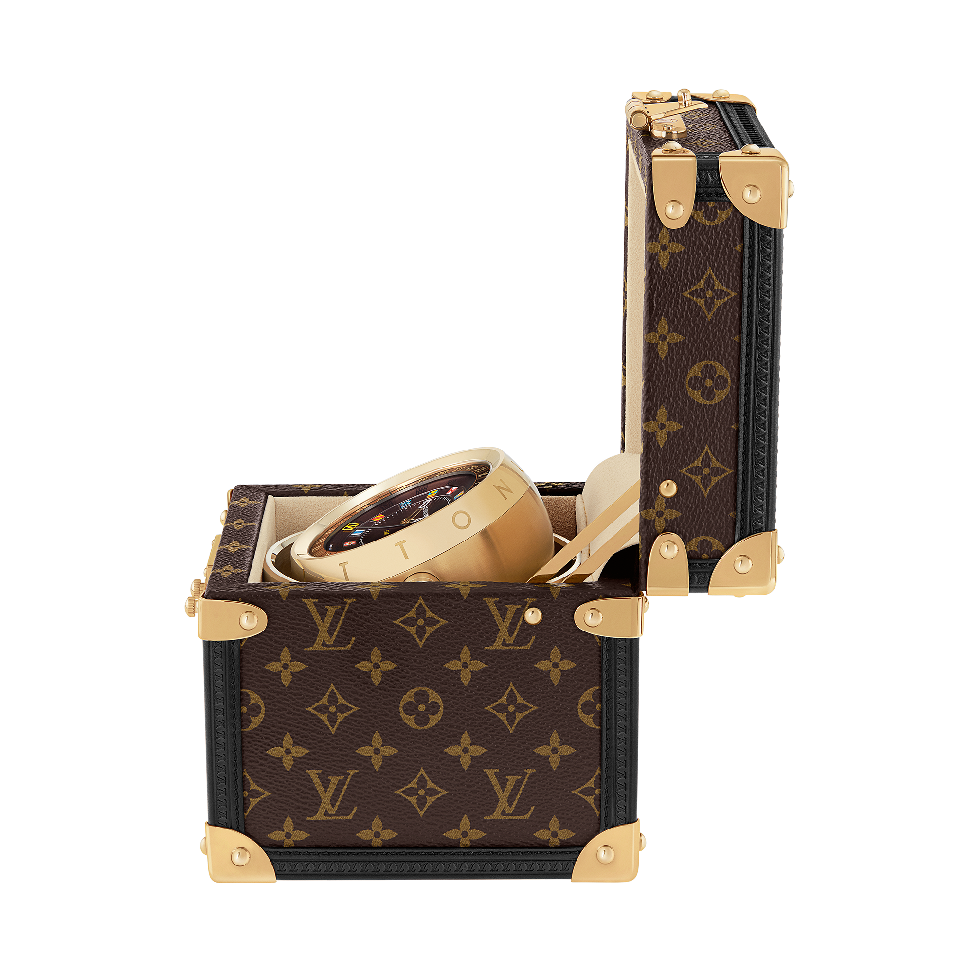  Todos los relojes } Reloj de mesa Trunk | Louis Vuitton ® (Ampliar producto)