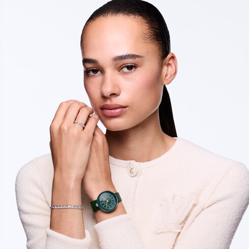 Todos los Relojes } Reloj Louis Vuitton Monterey automático de 37 mm en cerámica y acero | Louis Vuitton ®