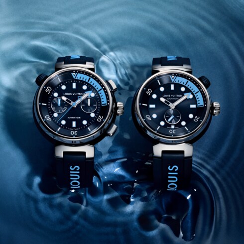 Todos los Relojes } Reloj Street Diver Chronograph, automático, 46 mm, acero | Louis Vuitton ®