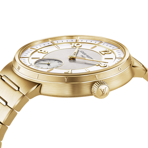Todos los relojes } Reloj Tambour, automático, 40 mm, oro amarillo | Louis Vuitton ® (Ampliar producto)