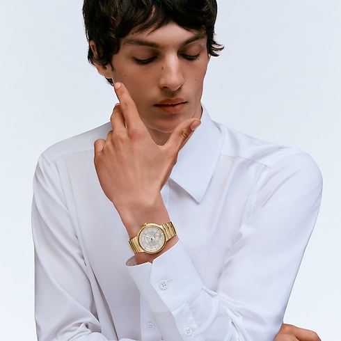 Todos los relojes } Reloj Tambour, automático, 40 mm, oro amarillo | Louis Vuitton ® (Ampliar producto)