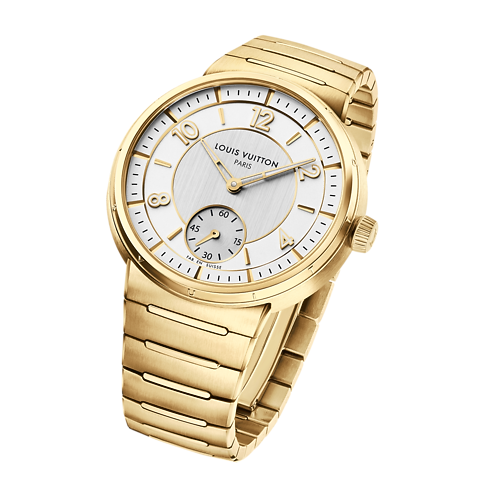 Todos los relojes } Reloj Tambour, automático, 40 mm, oro amarillo | Louis Vuitton ® (Ampliar producto)