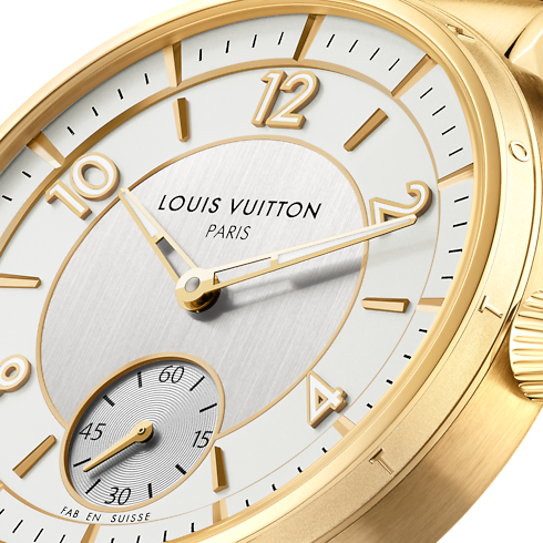 Todos los relojes } Reloj Tambour, automático, 40 mm, oro amarillo | Louis Vuitton ® (Ampliar producto)