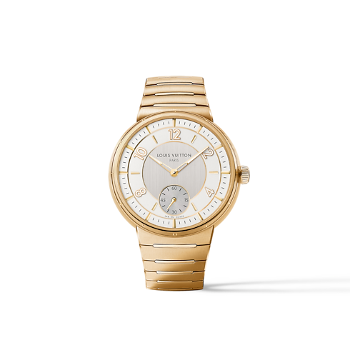 Todos los relojes } Reloj Tambour, automático, 40 mm, oro amarillo | Louis Vuitton ® (Ampliar producto)