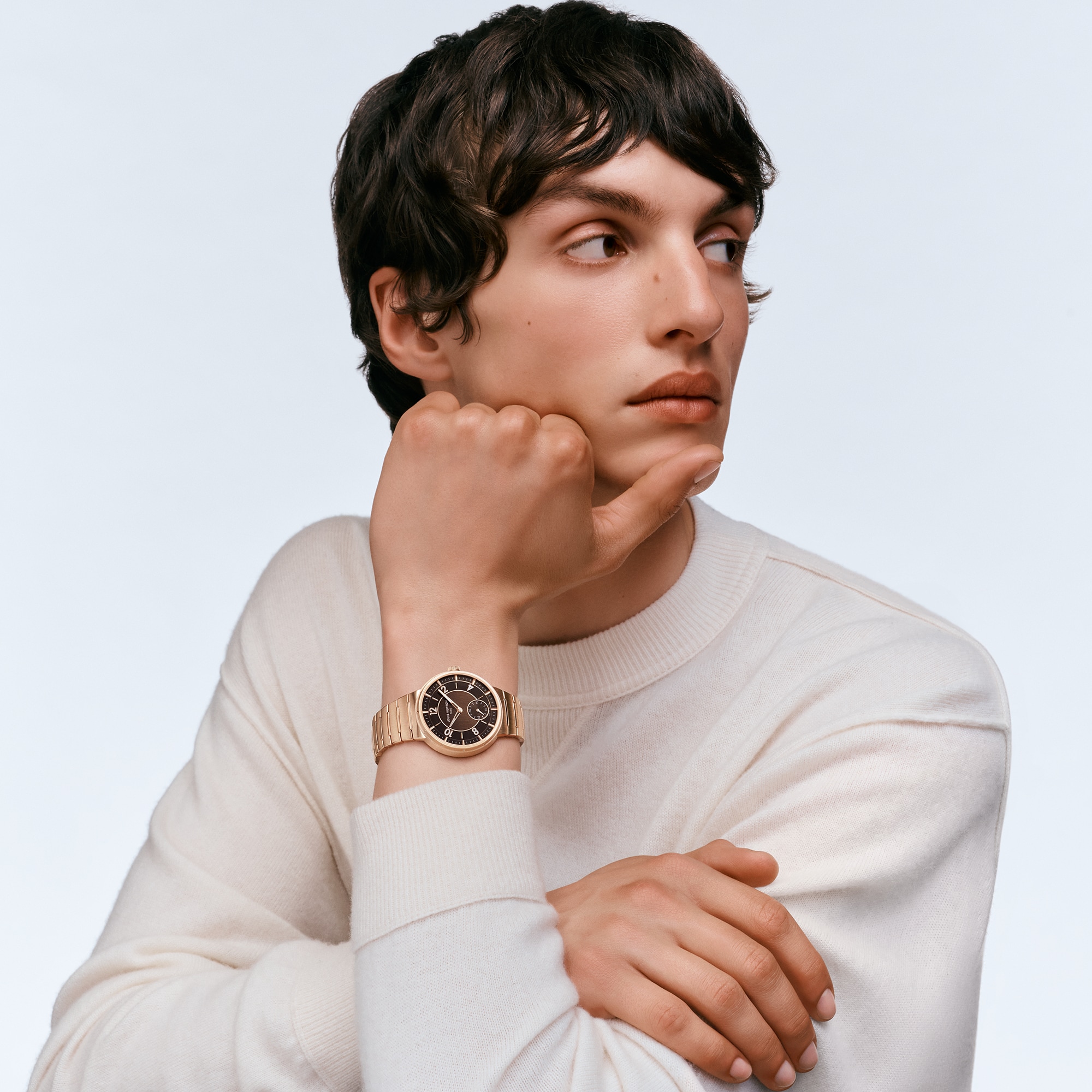  Todos los relojes } Reloj Tambour, automático, 40 mm, oro rosa | Louis Vuitton ® (Ampliar producto)