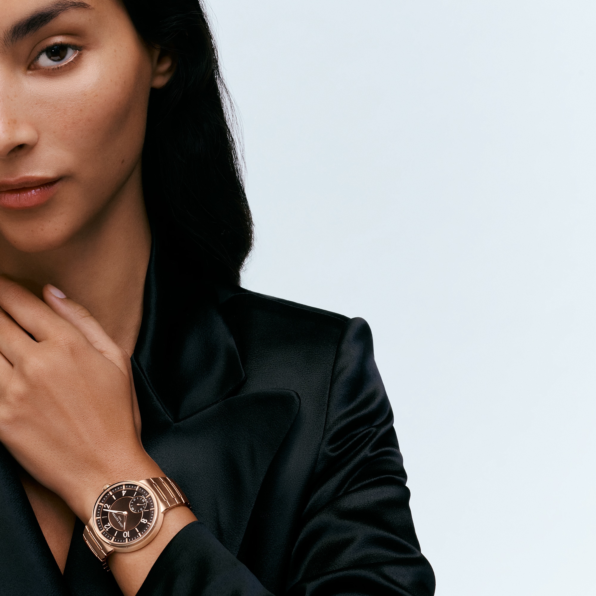  Todos los relojes } Reloj Tambour, automático, 40 mm, oro rosa | Louis Vuitton ® (Ampliar producto)