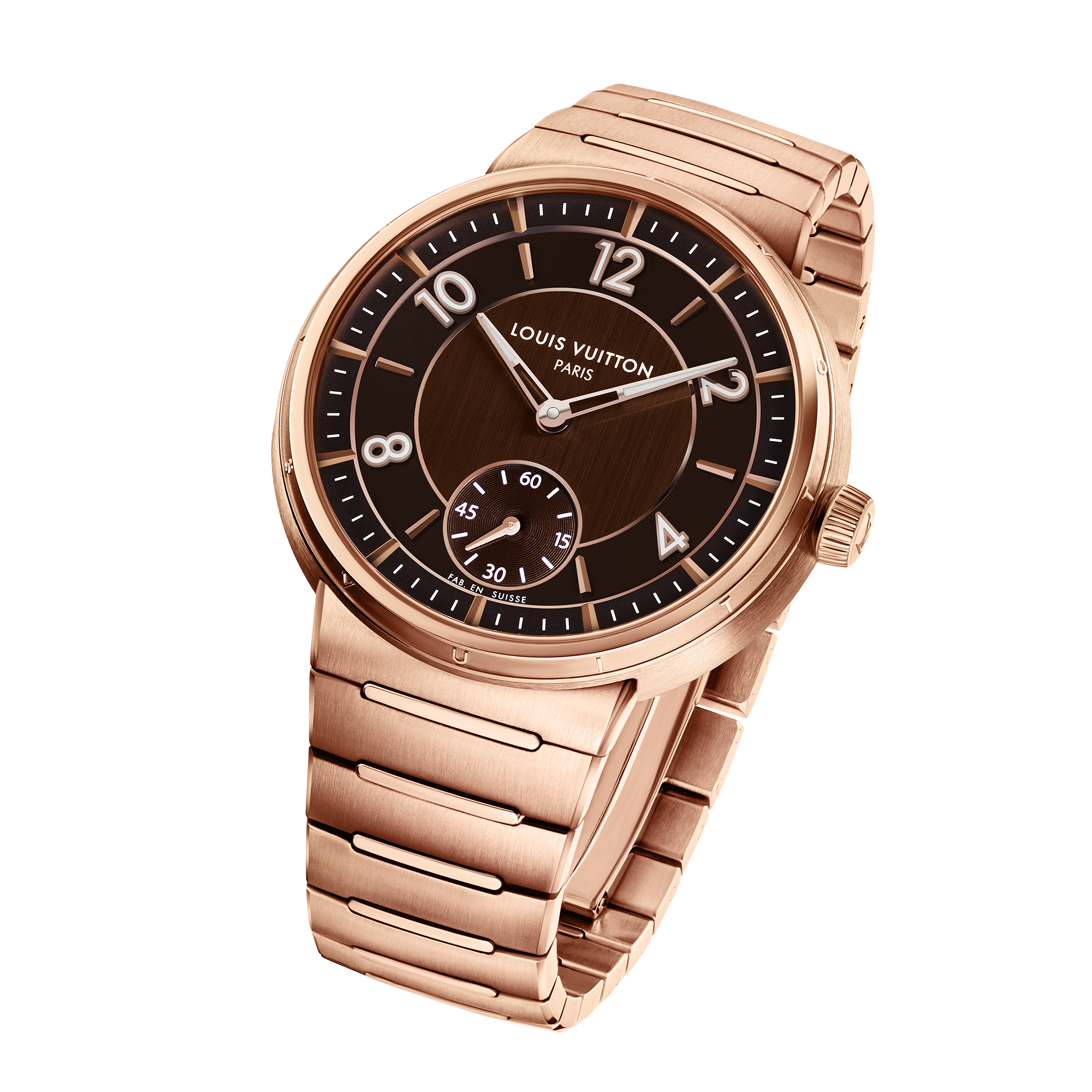  Todos los relojes } Reloj Tambour, automático, 40 mm, oro rosa | Louis Vuitton ® (Ampliar producto)