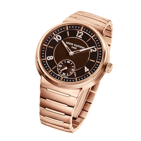 Todos los relojes } Reloj Tambour, automático, 40 mm, oro rosa | Louis Vuitton ® (Ampliar producto)