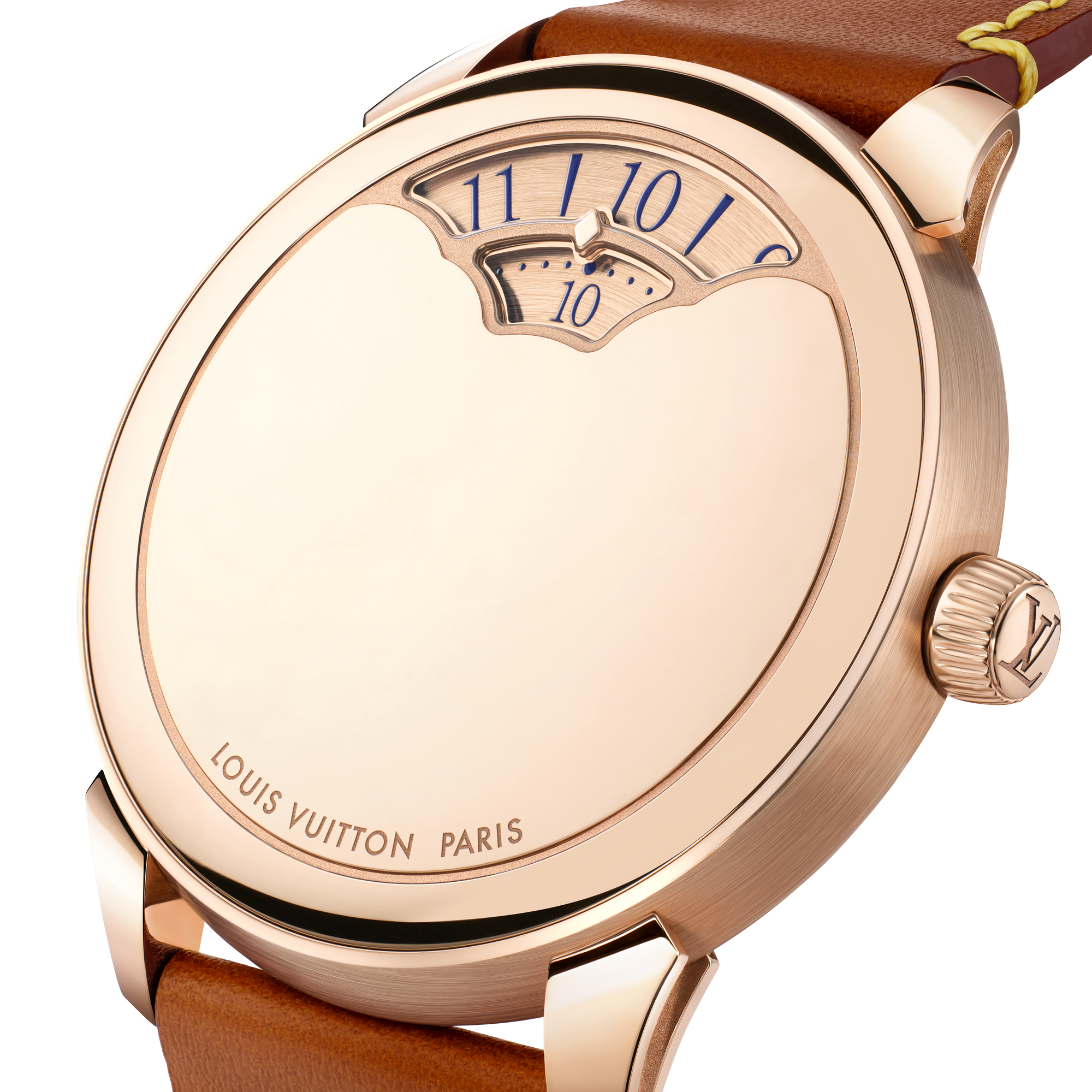  Todos los relojes } Reloj Tambour Convergence automático de 37 mm en oro rosa | Louis Vuitton ® (Ampliar producto)