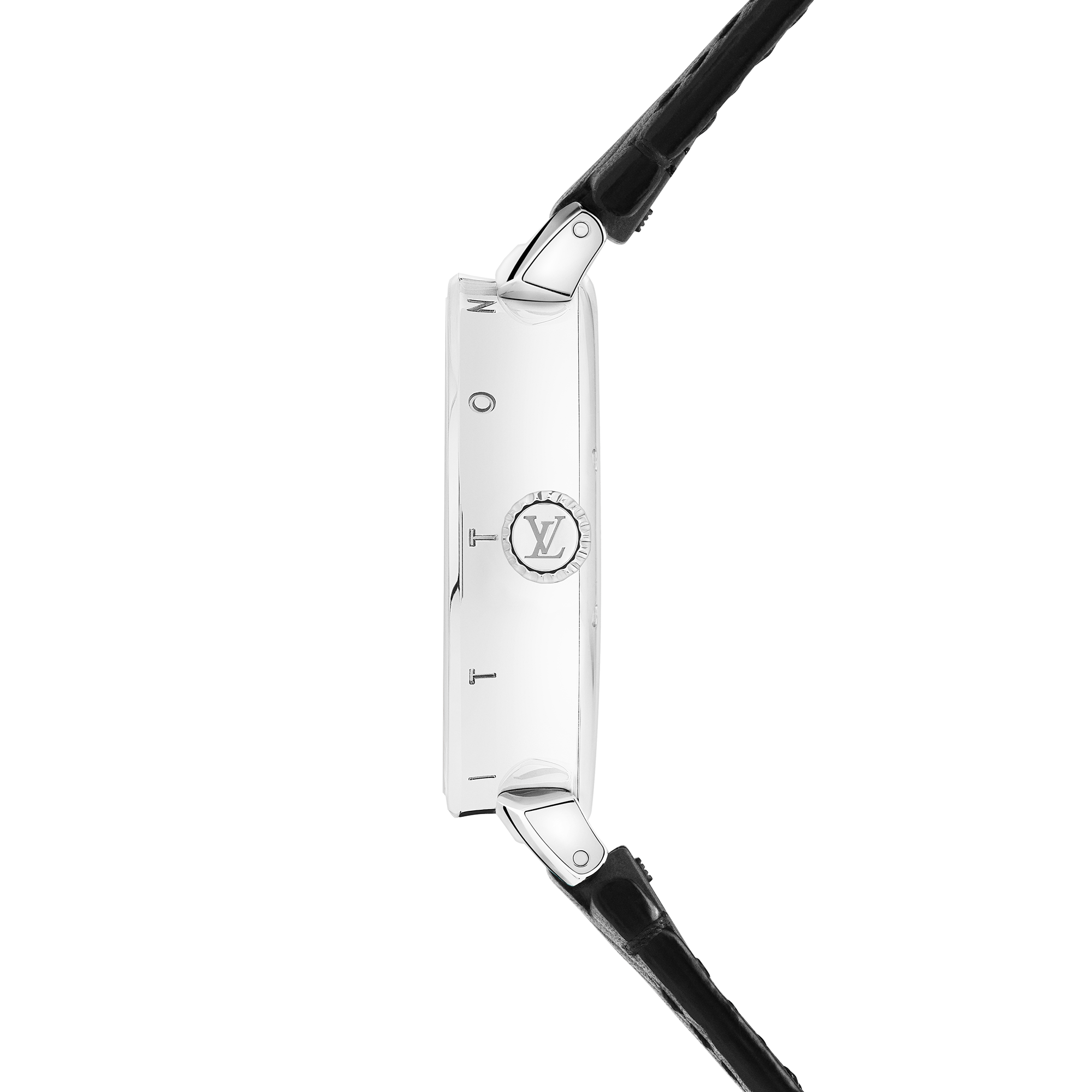 Reloj Tambour Moon Dual Time blanco y negro  in Relojes