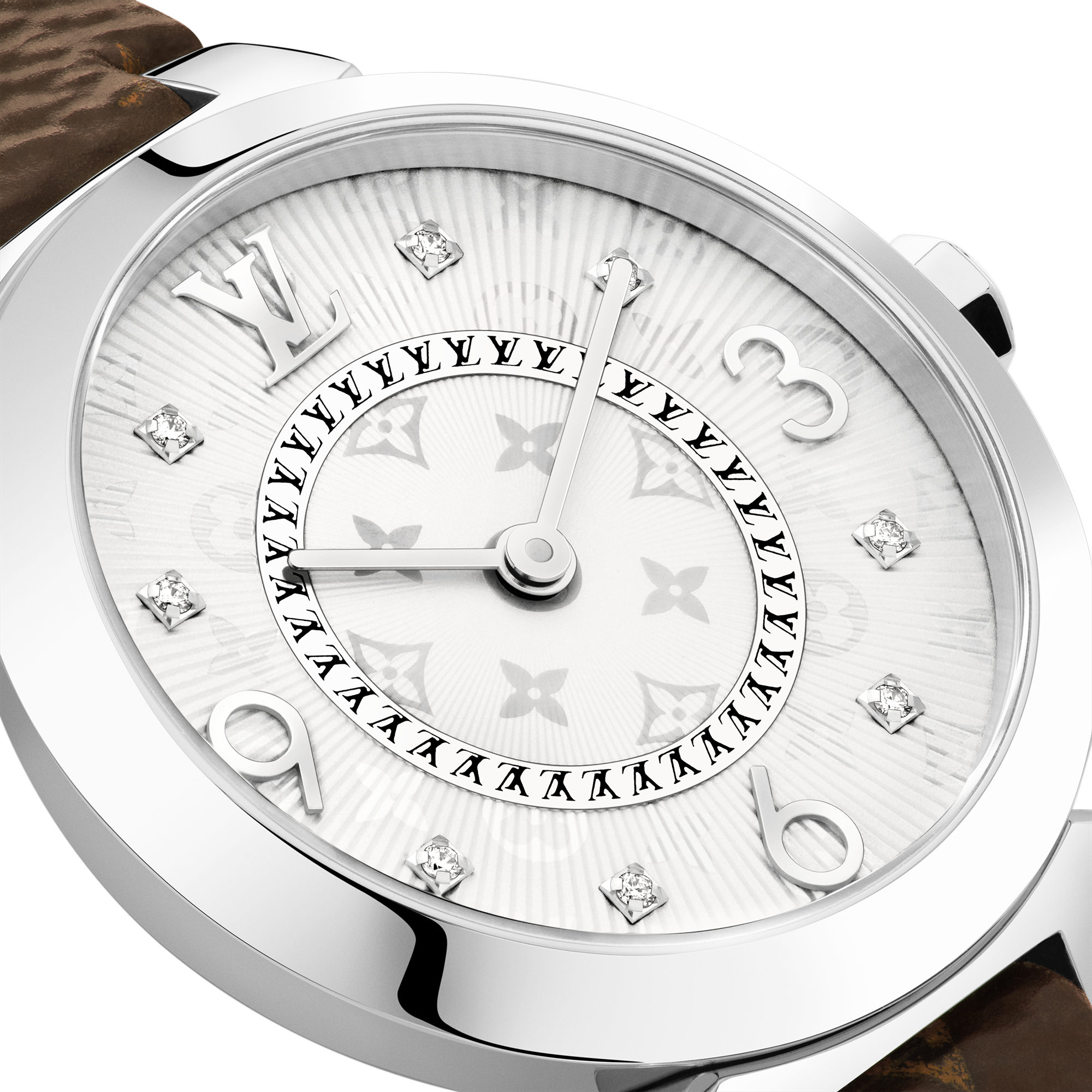  Todos los relojes } Reloj Tambour Slim 28 | Louis Vuitton ® (Ampliar producto)