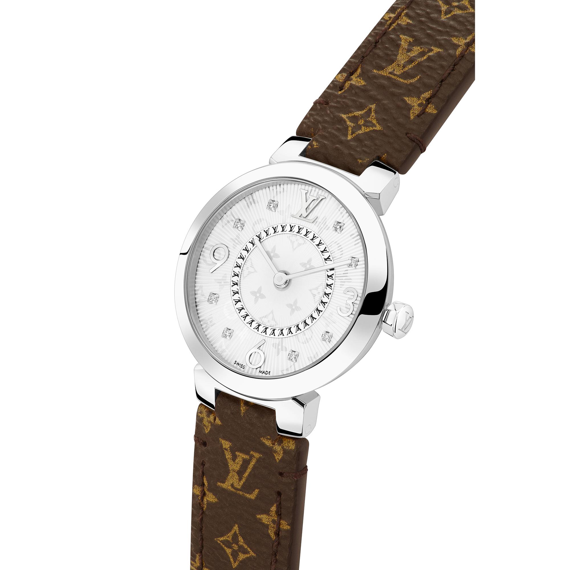  Todos los relojes } Reloj Tambour Slim 28 | Louis Vuitton ® (Ampliar producto)